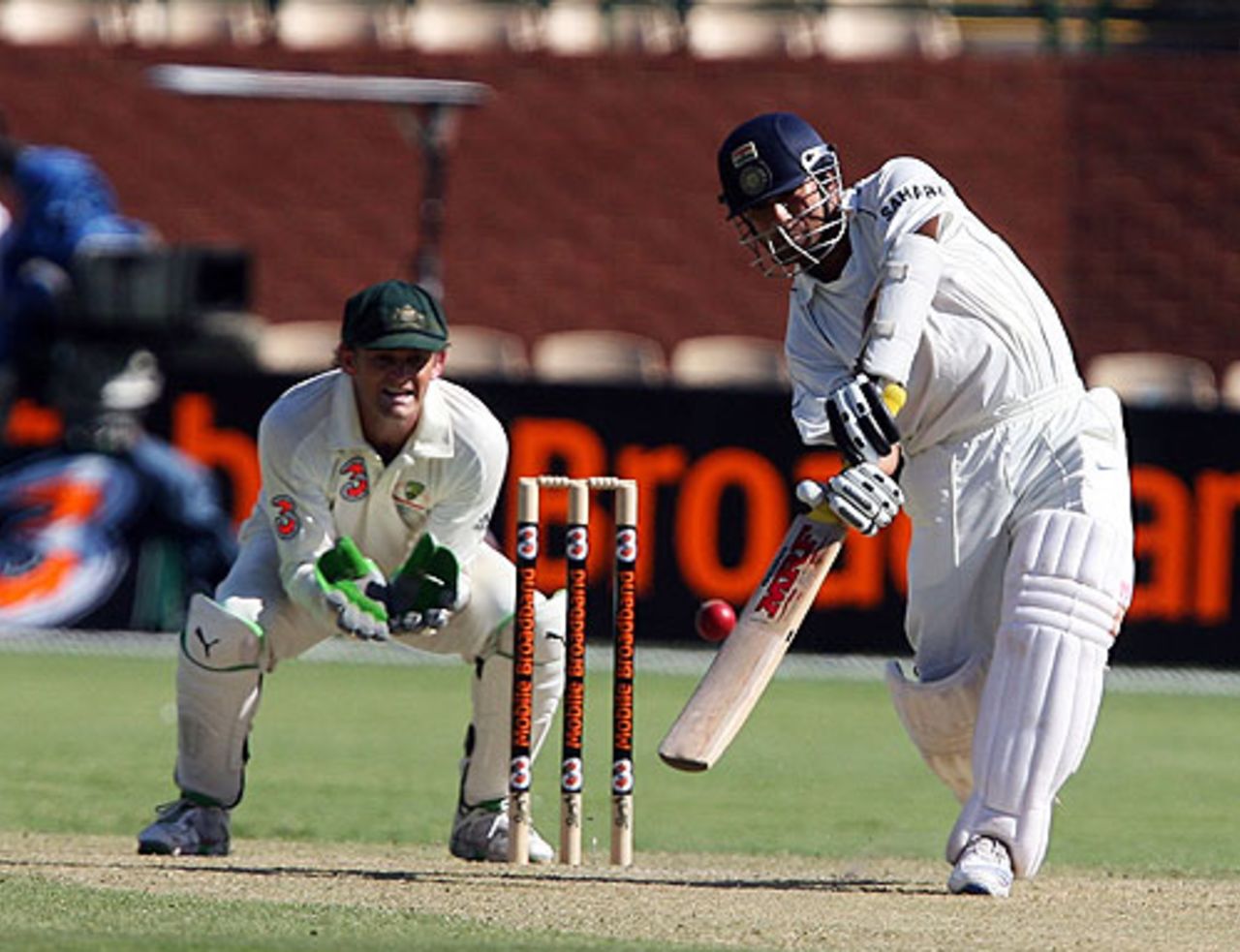 Sachin Tendulkar launched a stunning attack on the spinners, Australia v India, 4th Test, Adelaide, 1st day, January 24, 2008