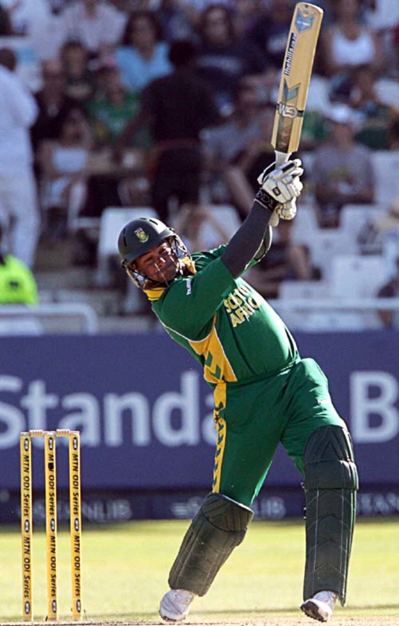 Mark Boucher launches a straight six, South Africa v West Indies, 2nd ODI, Cape Town, January 25, 2008