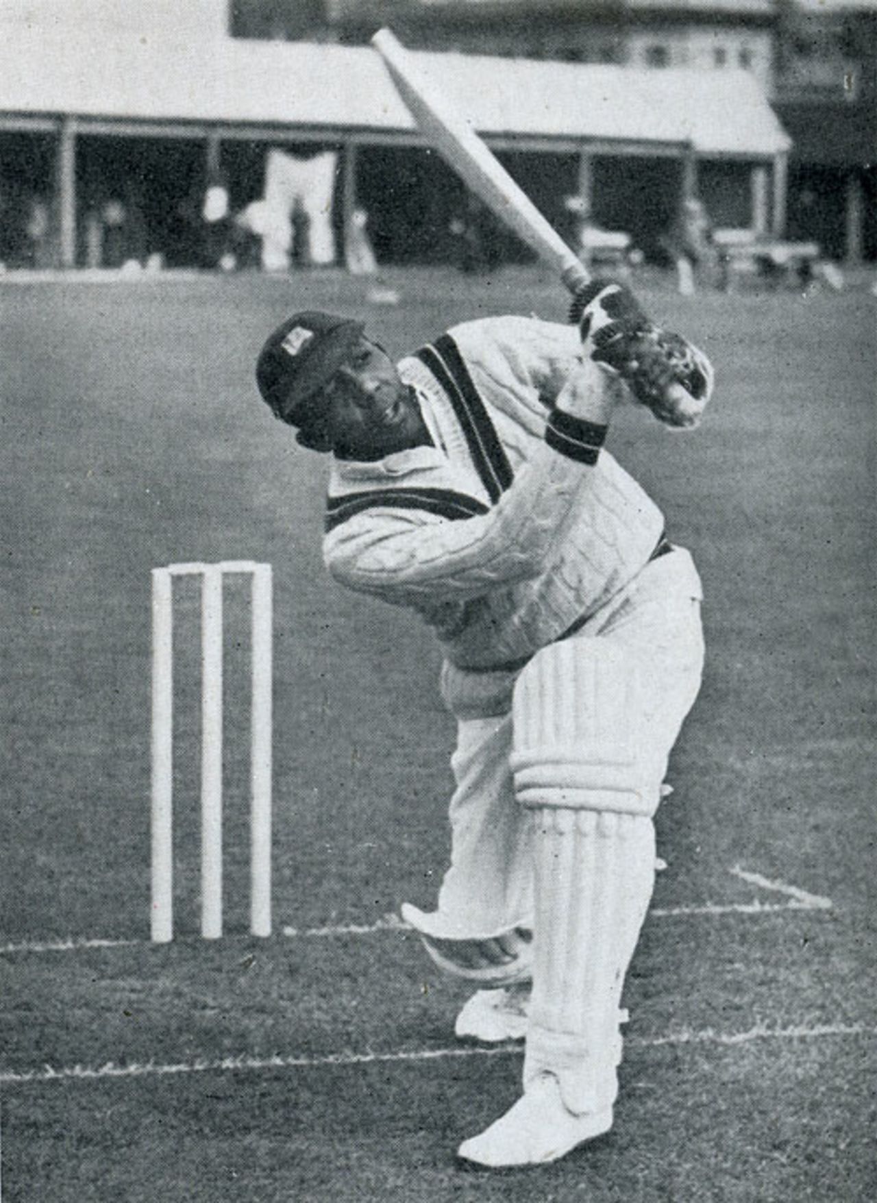 Learie Constantine in the nets at Lord's at the start of the 1939 tour