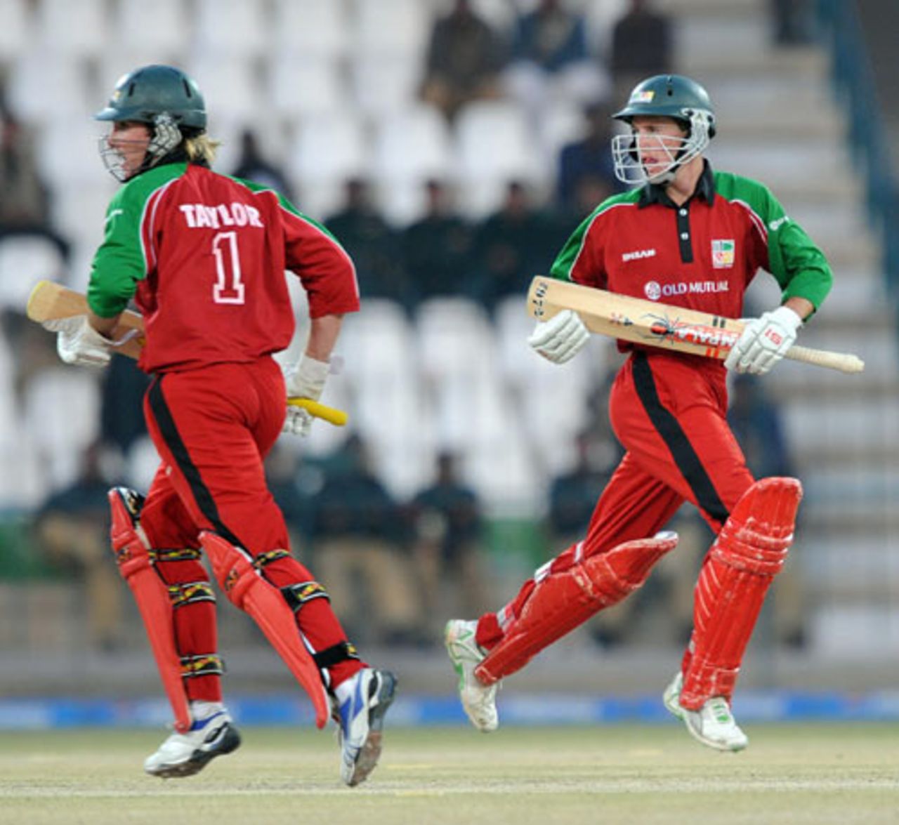Brendan Taylor and Sean Williams were involved in a 105-run stand, Pakistan v Zimbabwe, 3rd ODI, Multan, January 27, 2008 
