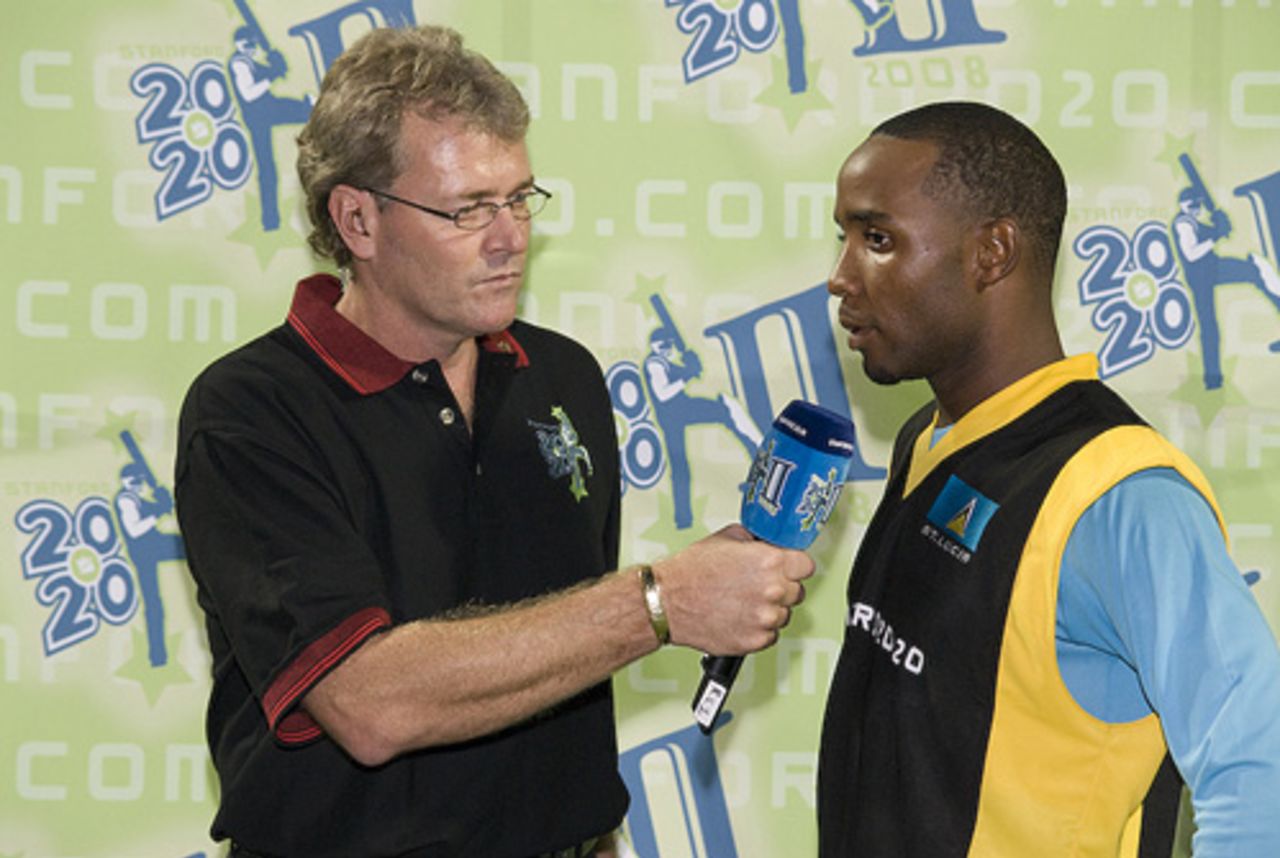 Mike Haysman interviews St. Lucia captain Gary Mathurin, Cayman Islands v St Lucia, 2nd match, Stanford 20/20, Antigua, January 26, 2008