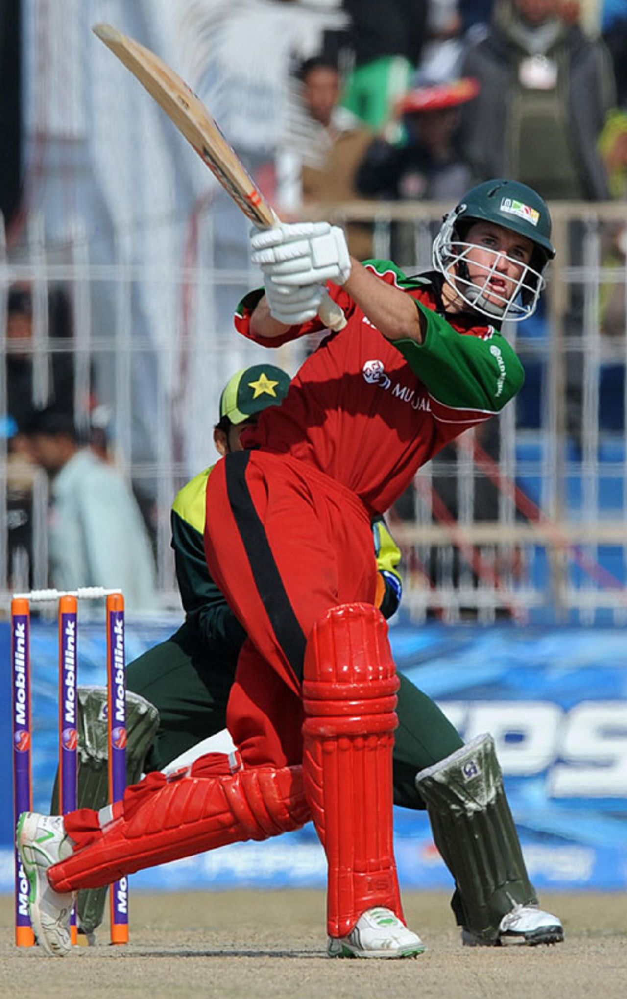 Sean Williams hits out during his 48, Pakistan v Zimbabwe, 4th ODI, Mobilink Cup, Faisalabad, January 30, 2008