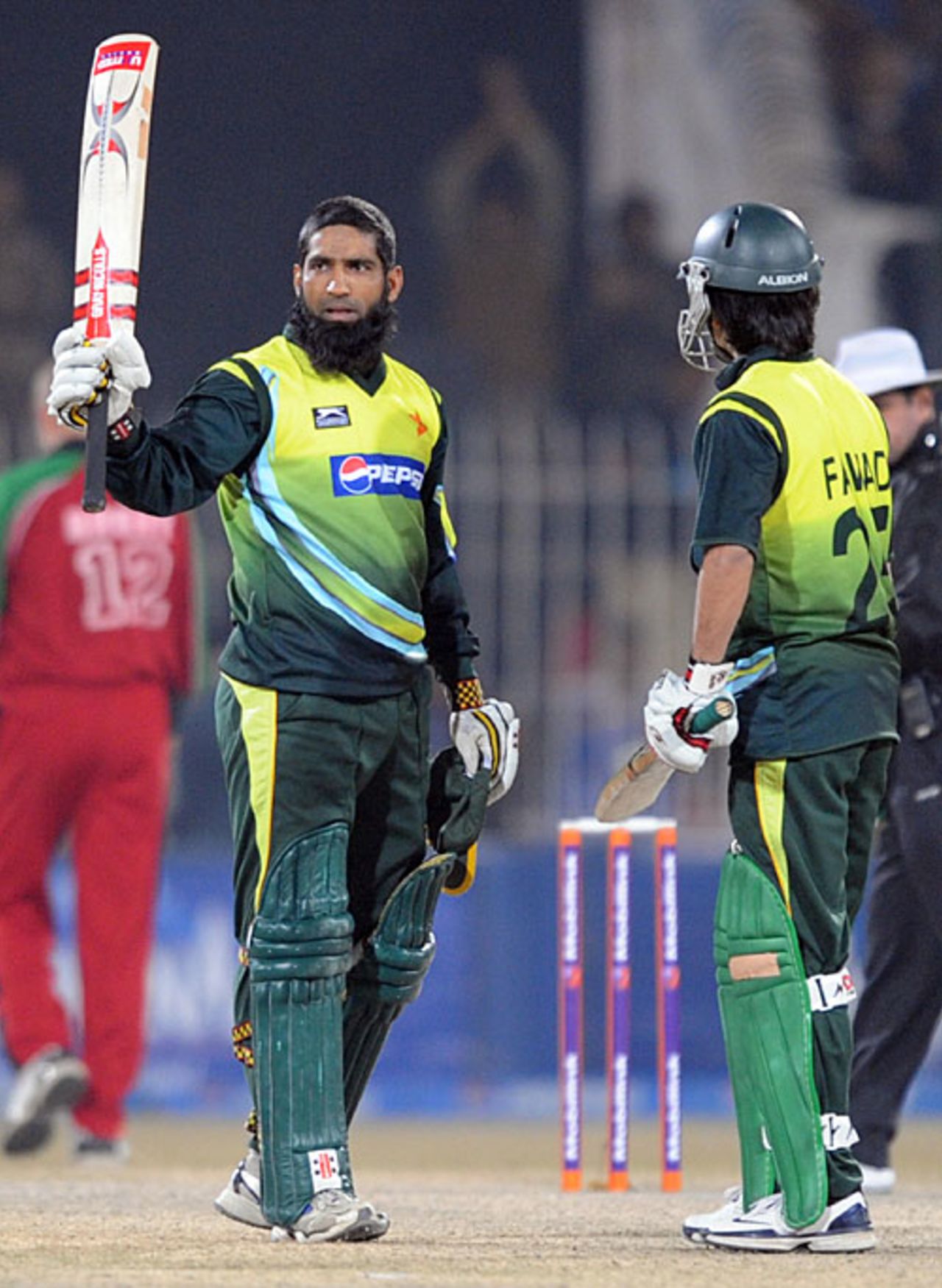 Mohammad Yousuf got to his hundred off 95 balls, Pakistan v Zimbabwe, 4th ODI, Mobilink Cup, Faisalabad, January 30, 2008