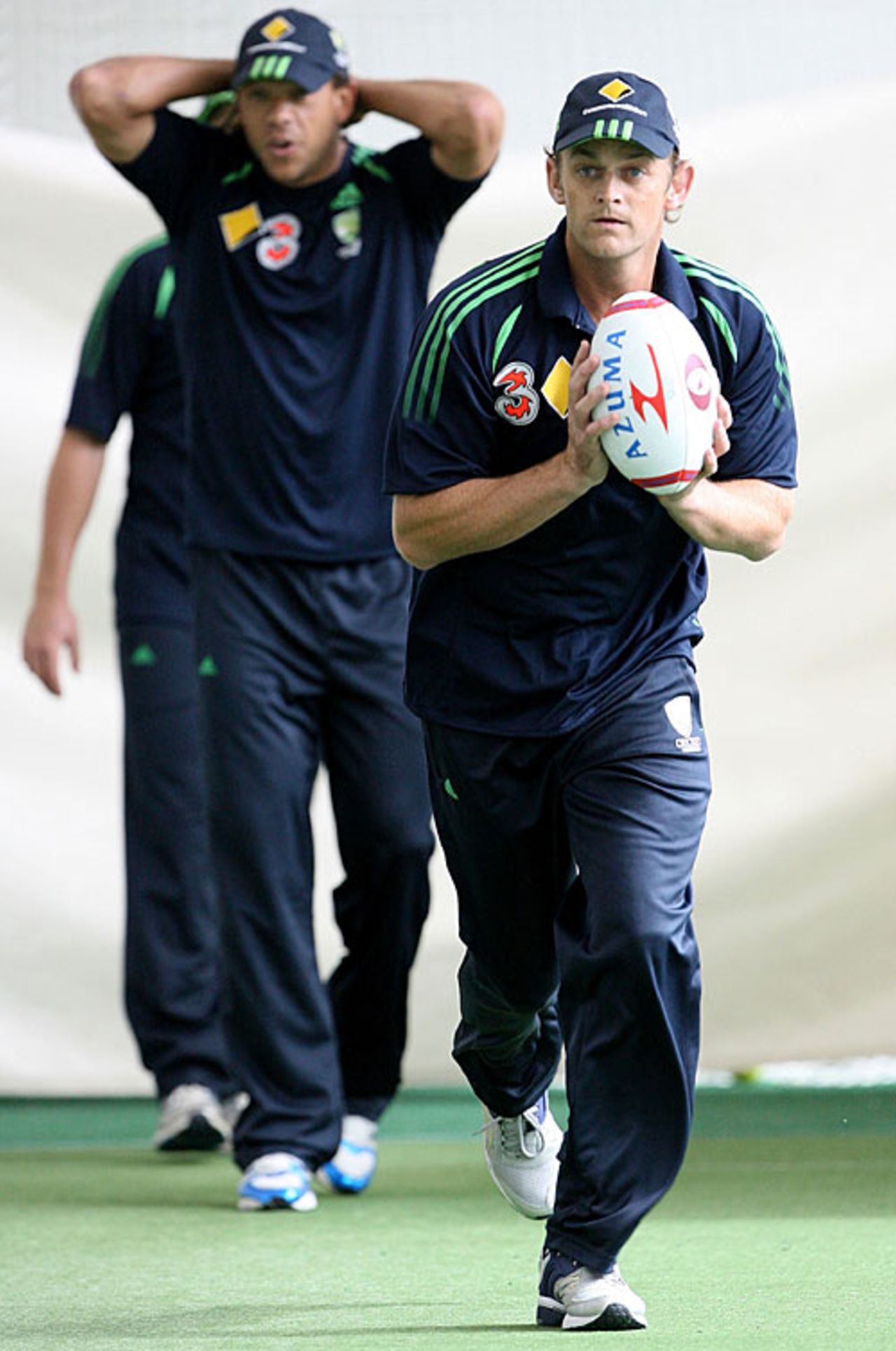 Adam Gilchrist trains ahead of his final Twenty20 international appearance, Melbourne, January 31, 2008