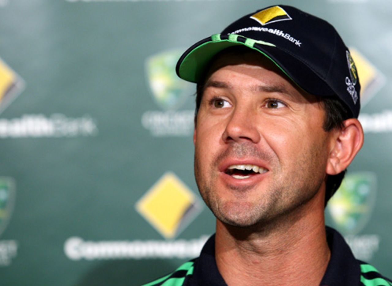 Ricky Ponting addresses a press conference at the launch of the CB series, Brisbane, February 2, 2008