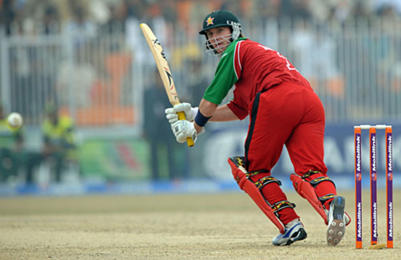 Brendan Taylor plays one behind the wicket, Pakistan v Zimbabwe, 5th ODI, Sheikhupura, February 2, 2008 