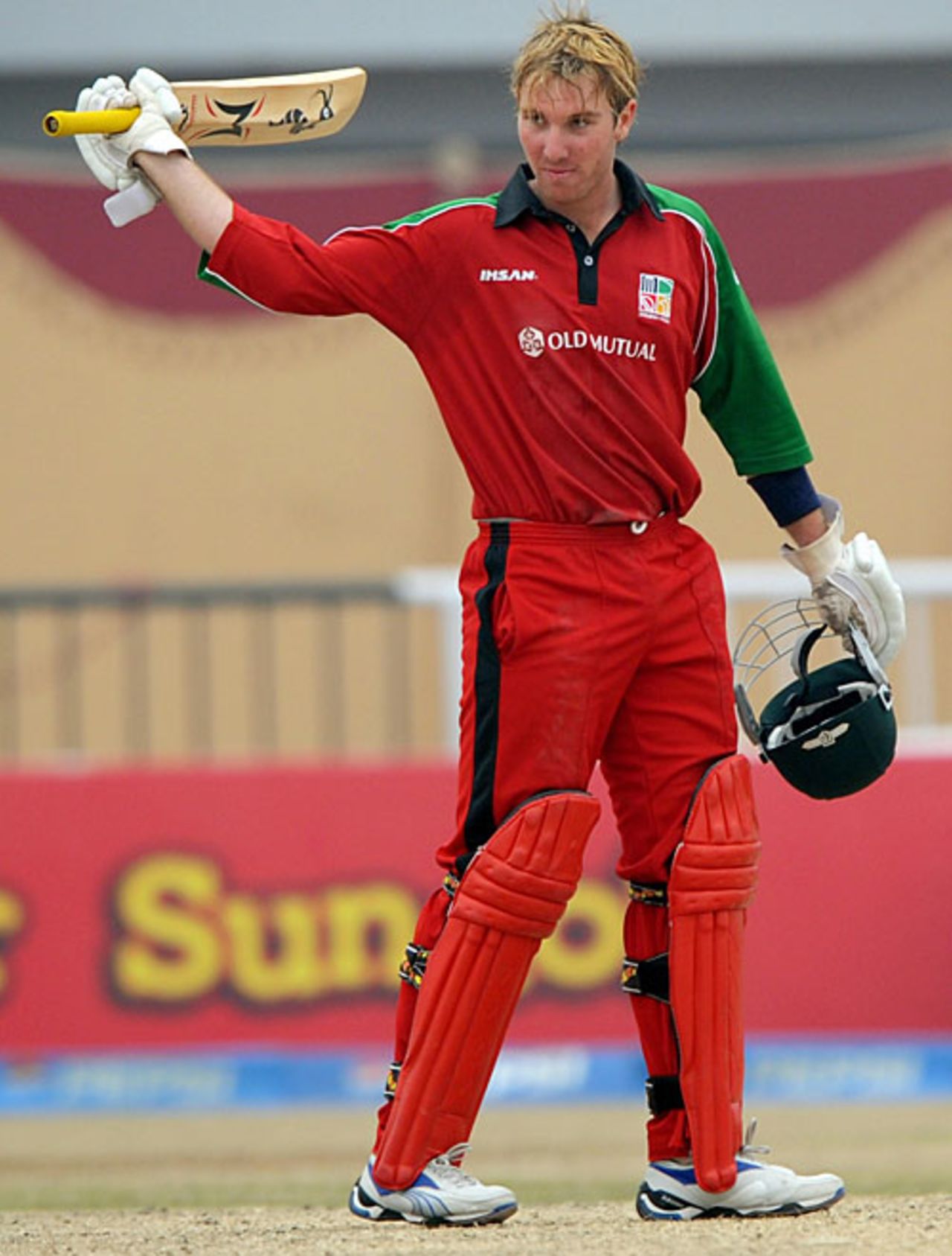 Brendan Taylor thought he had reached 50 but his score was later revised to 49, Pakistan v Zimbabwe, 5th ODI, Sheikhupura, February 2, 2008 