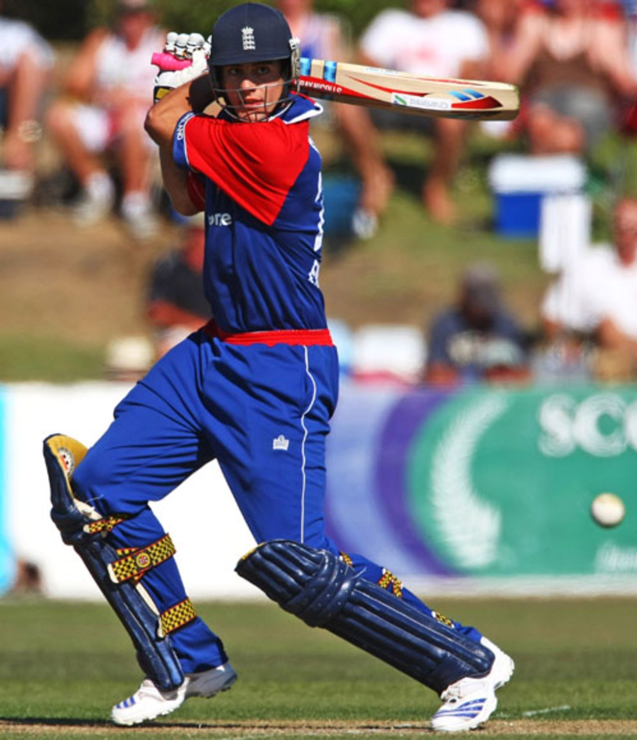 Alastair Cook cuts the ball during his century, Canterbury v England XI, 2nd 50-over tour match, Christchurch, February 3, 2008 
