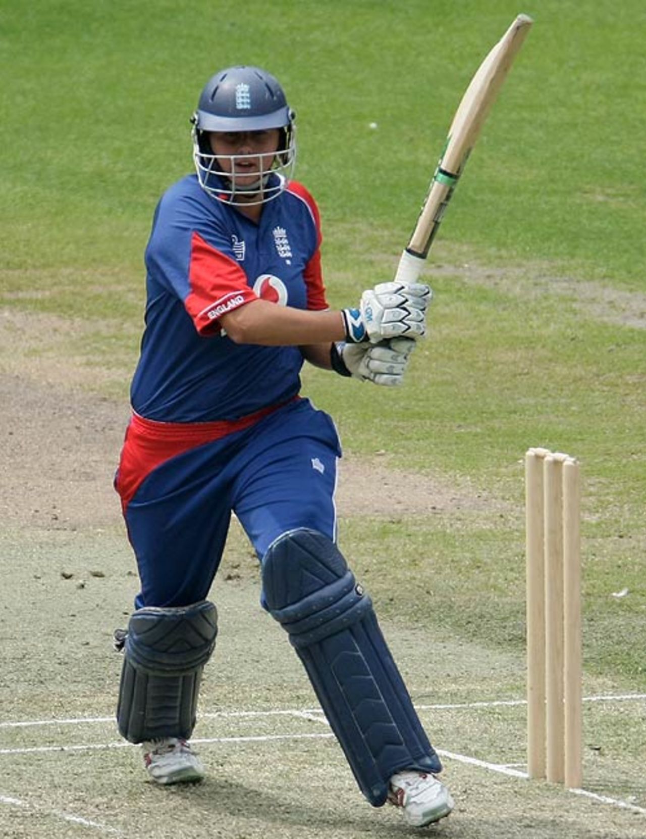 Jenny Gunn turns one through the on side, Australia v England, 1st women's ODI, Melbourne, February 3, 2008