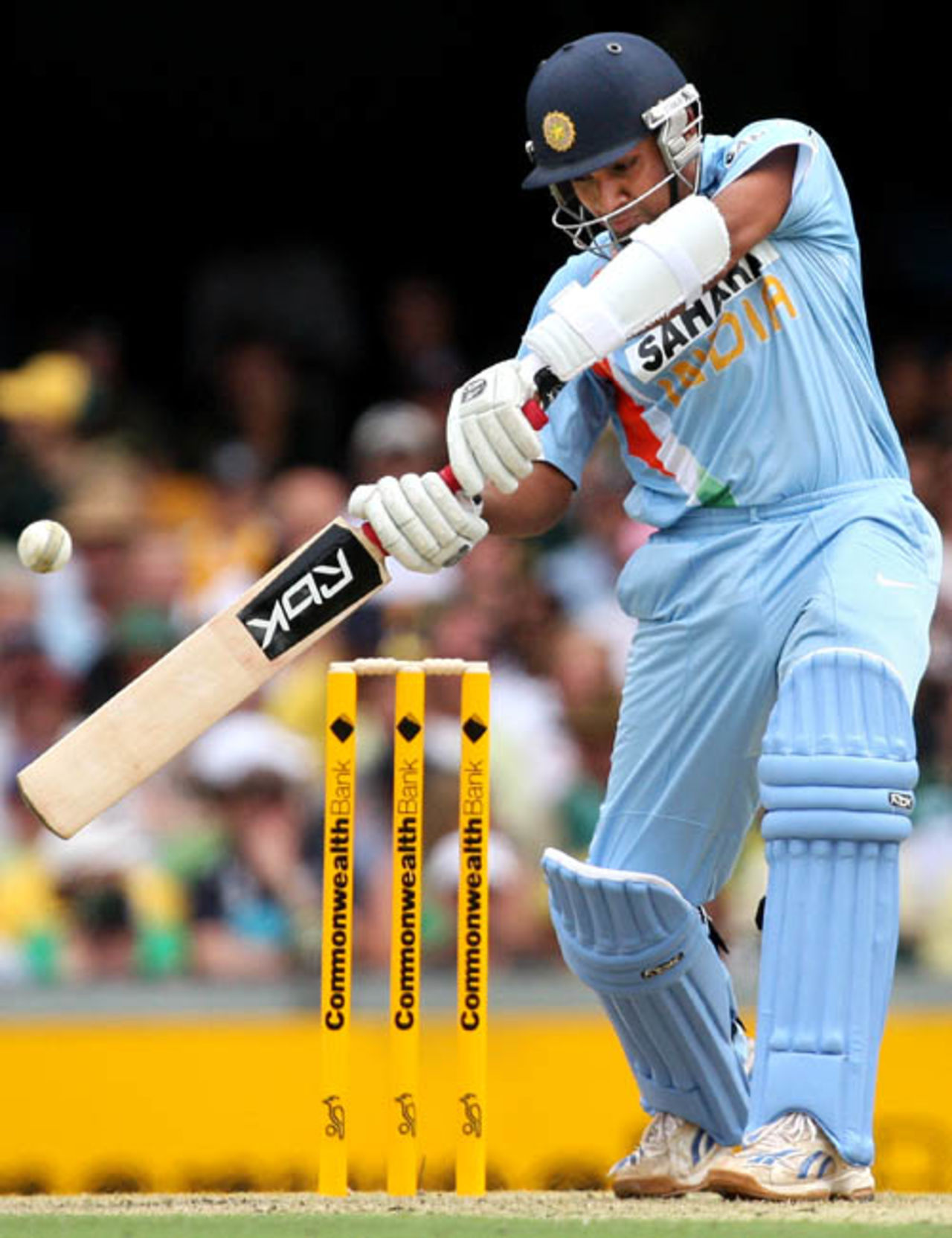 Rohit Sharma nicks one to the keeper, Australia v India, CB series, 1st ODI, Brisbane, February 3, 2008