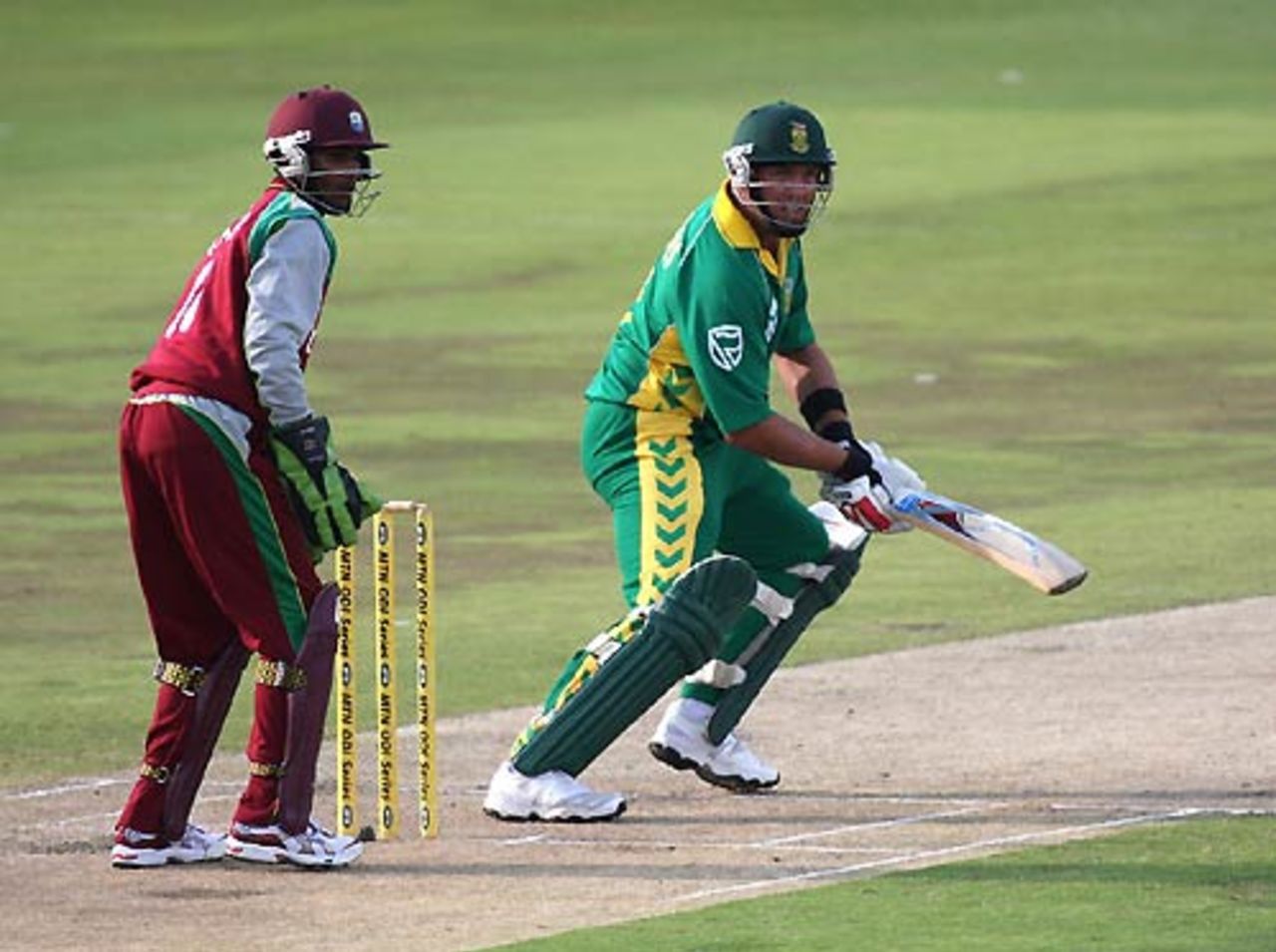 Jacques Kallis continued his good form with an unbeaten 74 off 70 balls, South Africa v West Indies, 5th ODI, Johannesburg, February 3, 2008