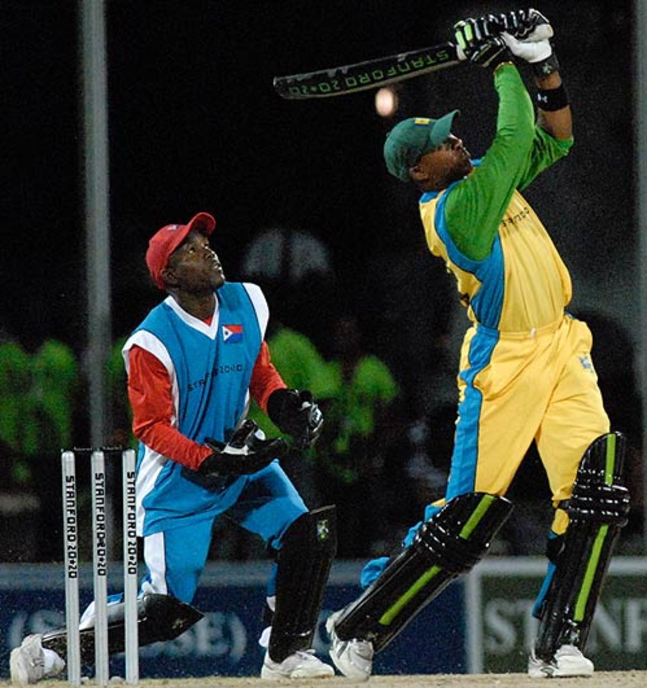 Lyndon James adds the finishing touches with an unbeaten 73 off 37 balls, St Maarten v St Vincent and the Grenadines, 6th match, Stanford 20/20, Antigua, February 1, 2008