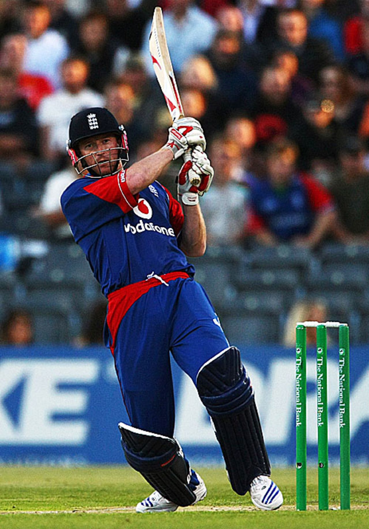 Paul Collingwood pulls another four through midwicket, New Zealand v England, 2nd Twenty20, Christchurch, February 7, 2008