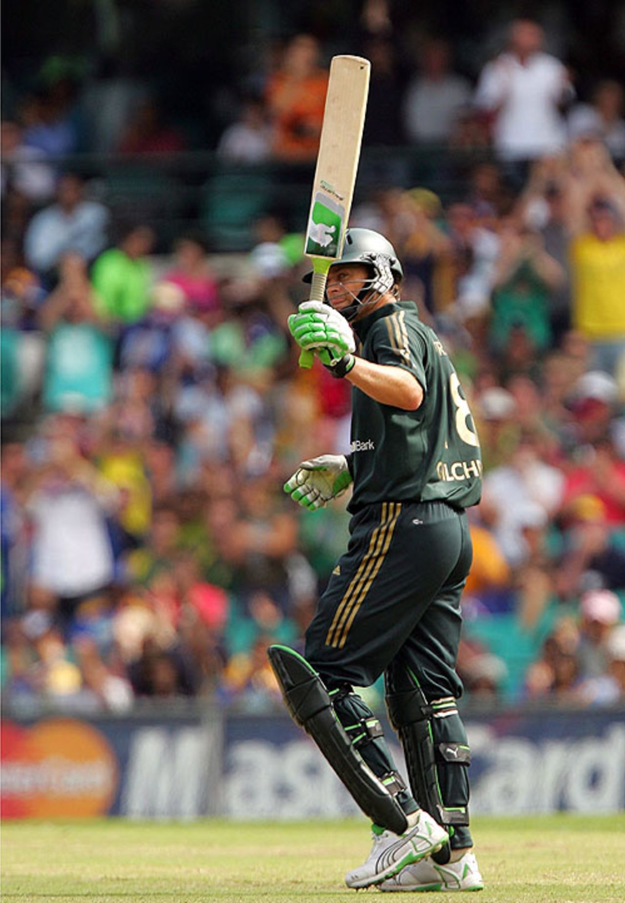 Adam Gilchrist boosted Australia with a half-century, Australia v Sri Lanka, CB Series, 3rd ODI, Sydney, February 8, 2008