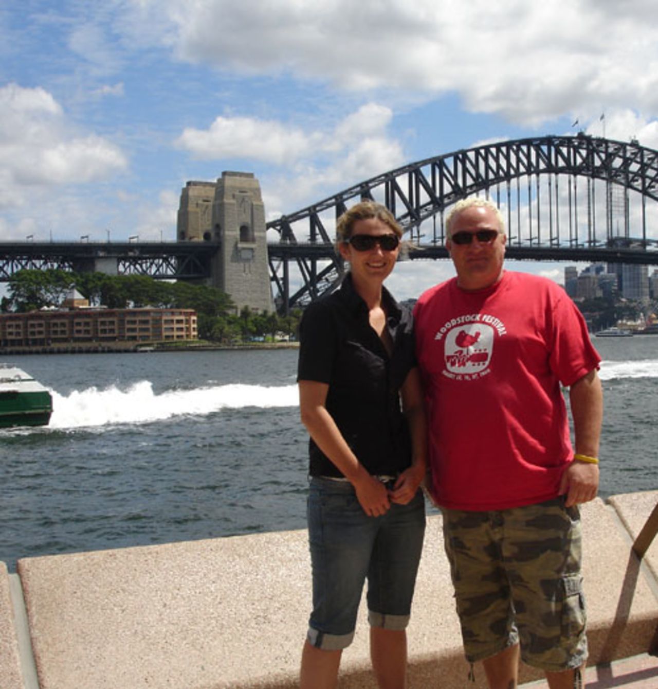Charlotte Edwards and head coach Mark Lane in Sydney 
