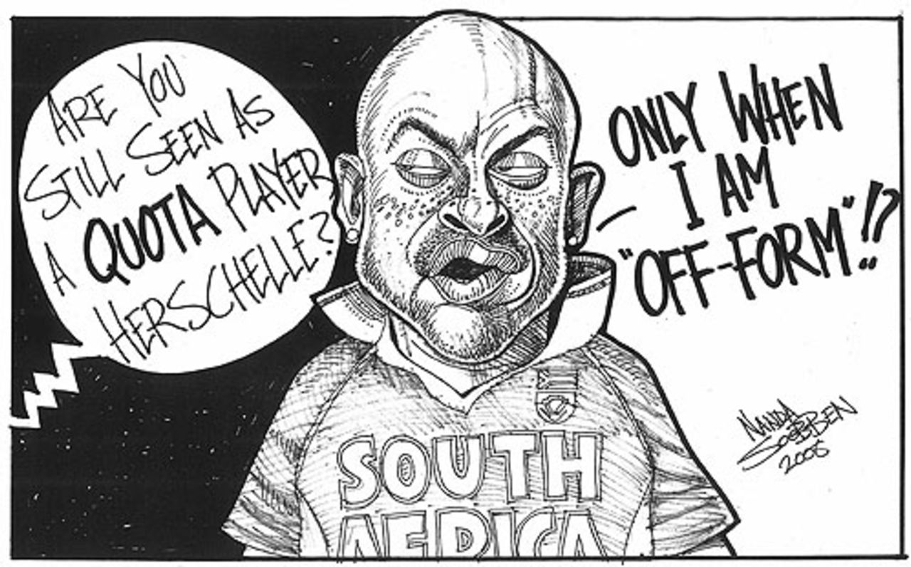 A South African cartoonist's take on the latest row in South African cricket, February 13, 2008