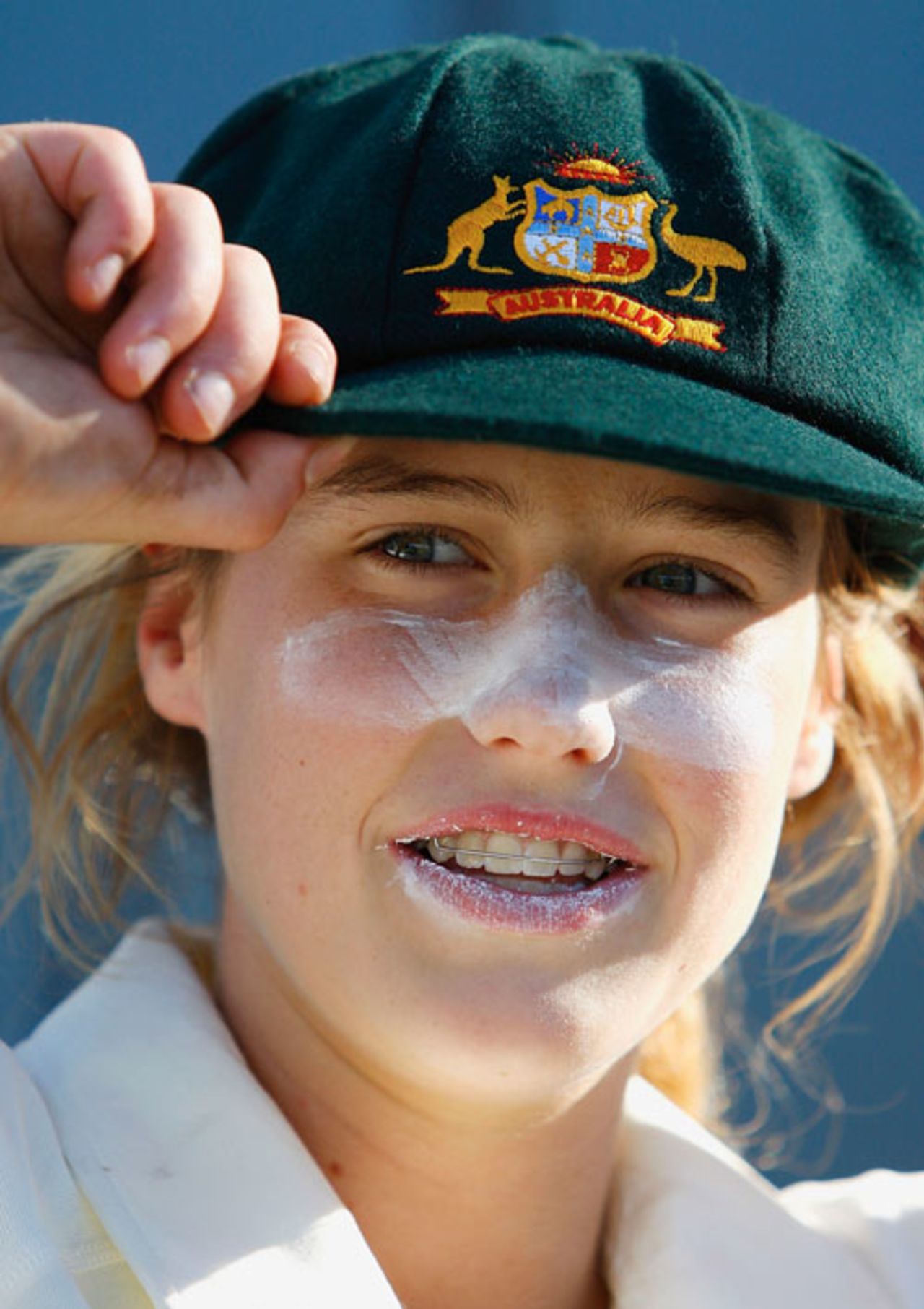 A portrait of Ellyse Perry after making her Test debut, Australia v England, only Test, Bowral, February 15, 2008