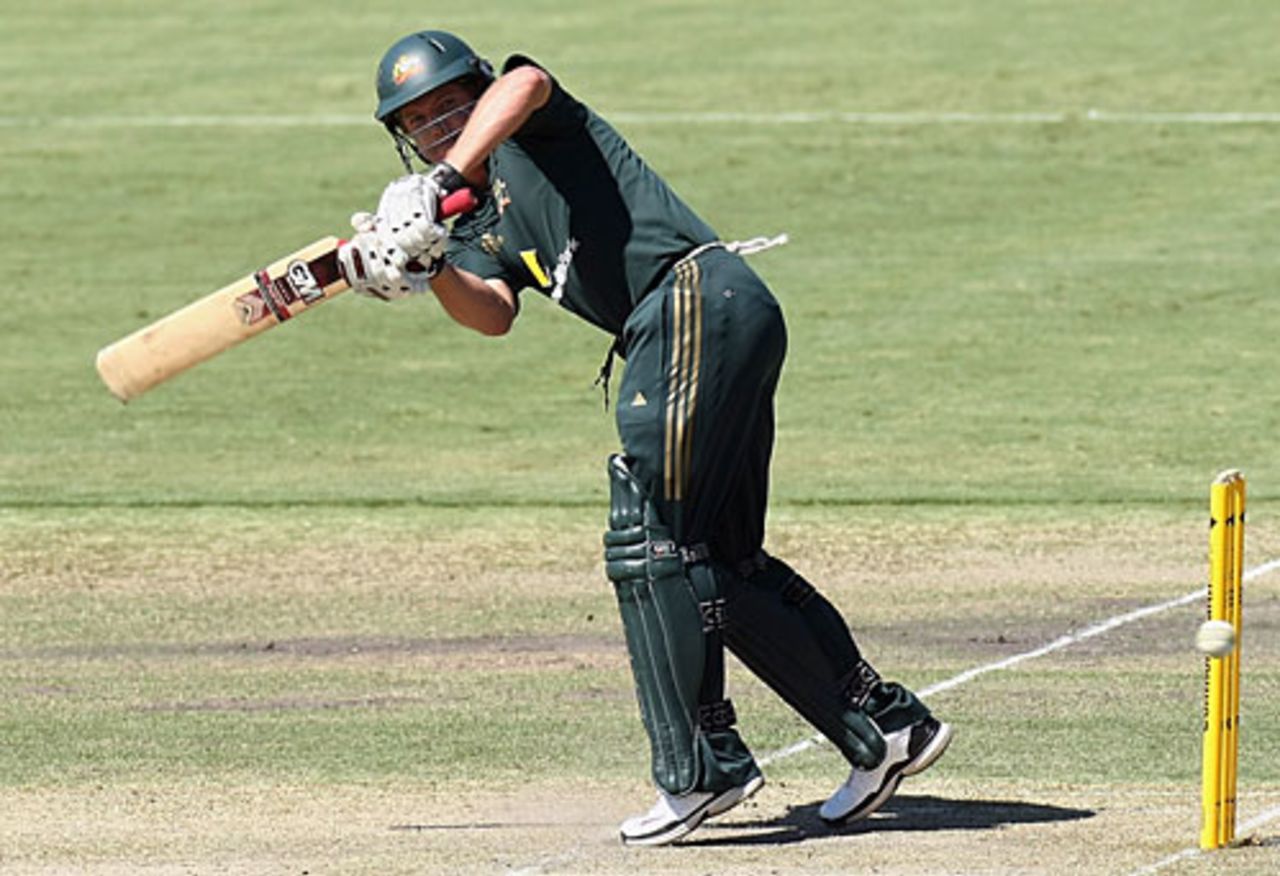 James Hopes flicks through leg side, Australia v India, 7th match, CB Series, Adelaide, February 17, 2008