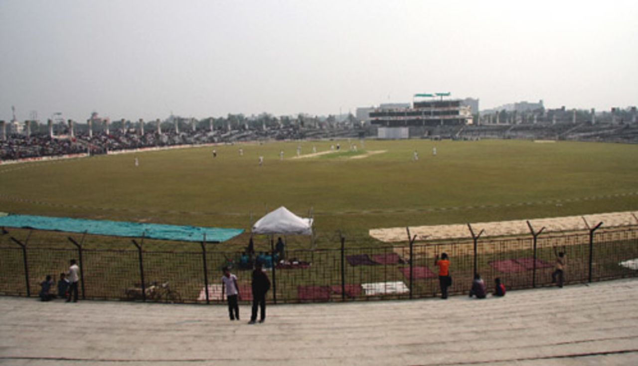 A panoramic view of the stadium in Fatullah, BCB XI v South Africans, 1st day, Fatullah, February 17, 2008