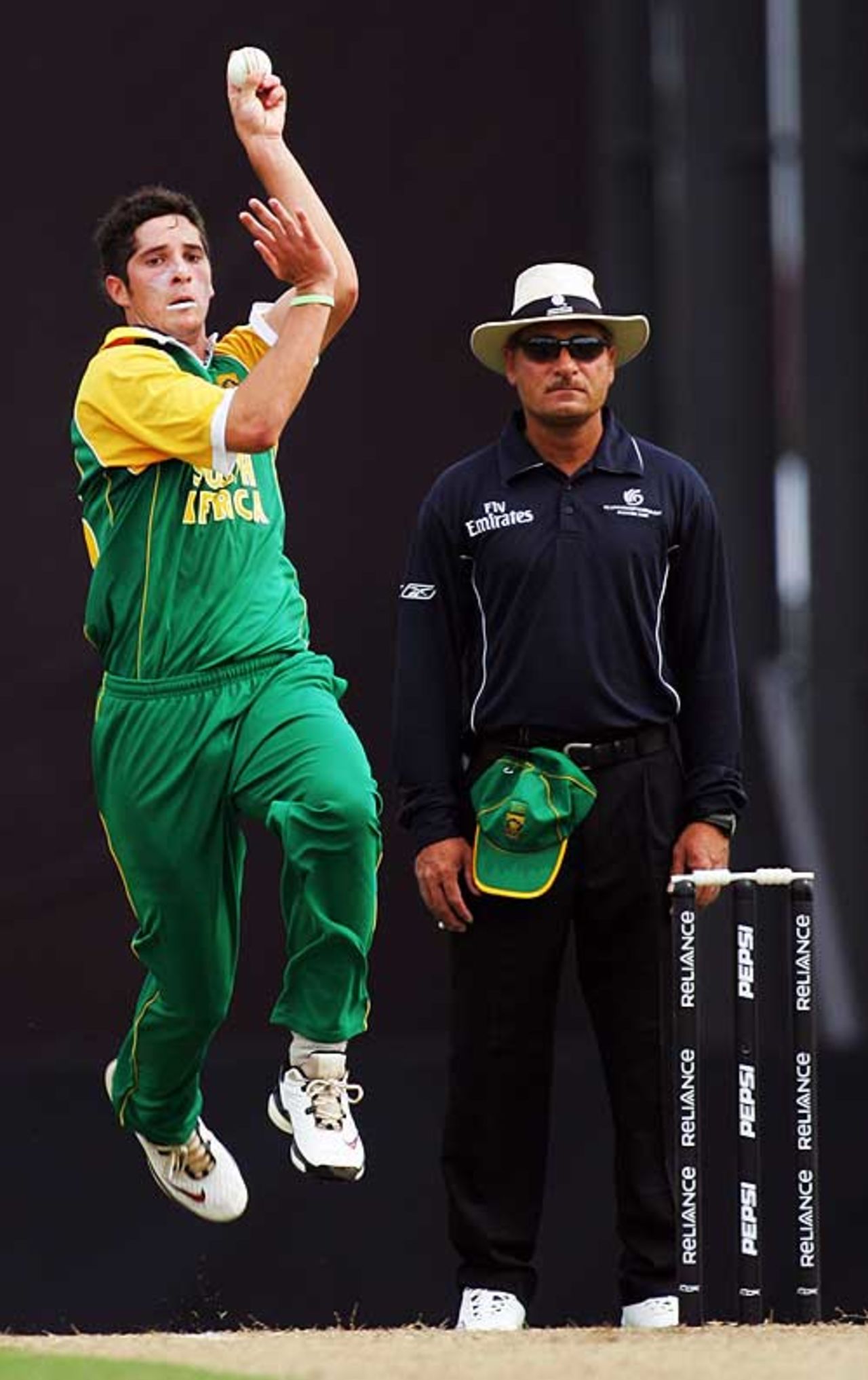 Wayne Parnell took 3 for 37 against West Indies Under-19s, Group B: South Africa Under-19s v West Indies Under-19s, ICC Under-19 World Cup, Kuala Lumpur, February 18, 2008