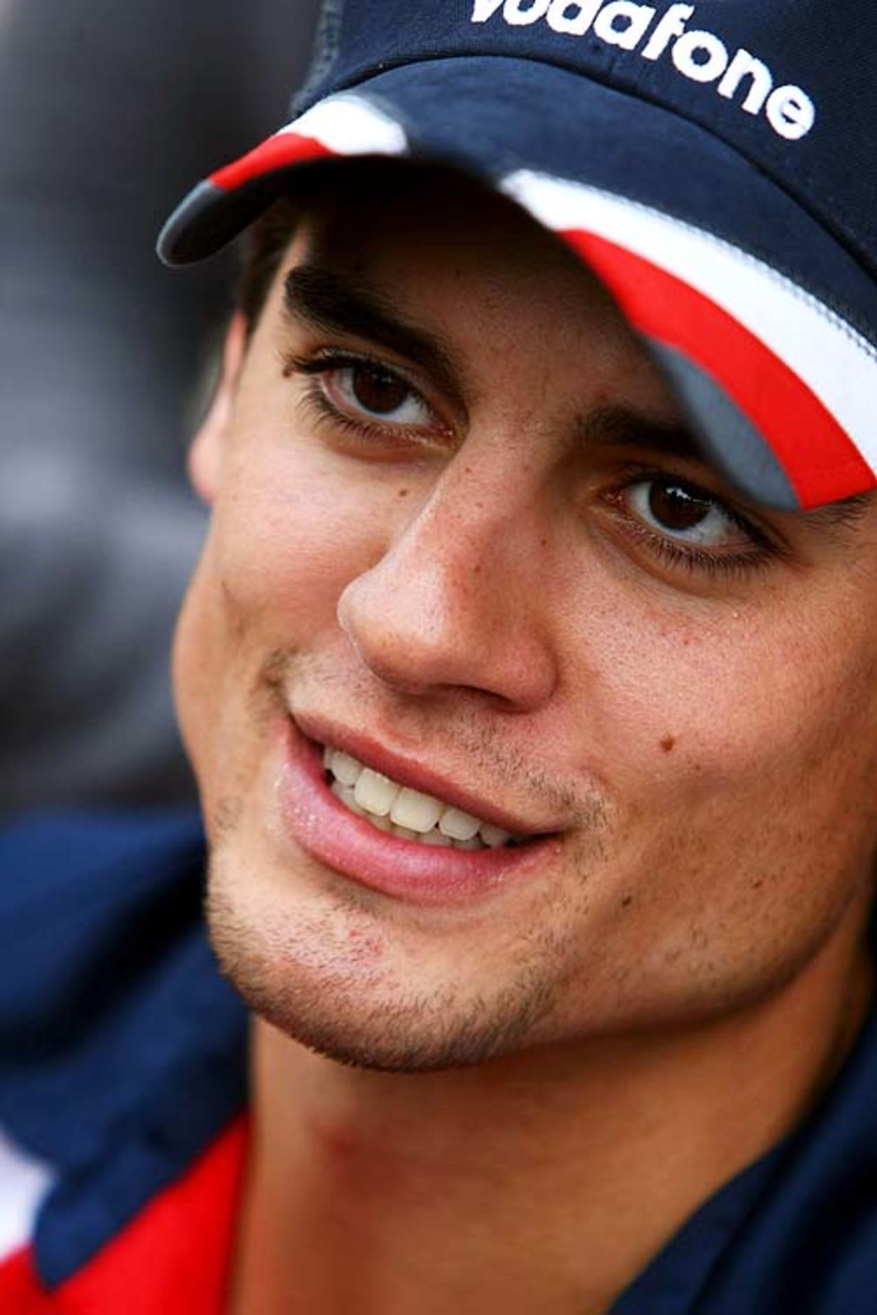 Alastair Cook in good cheer on the eve of the fourth ODI, Napier, February 19, 2008