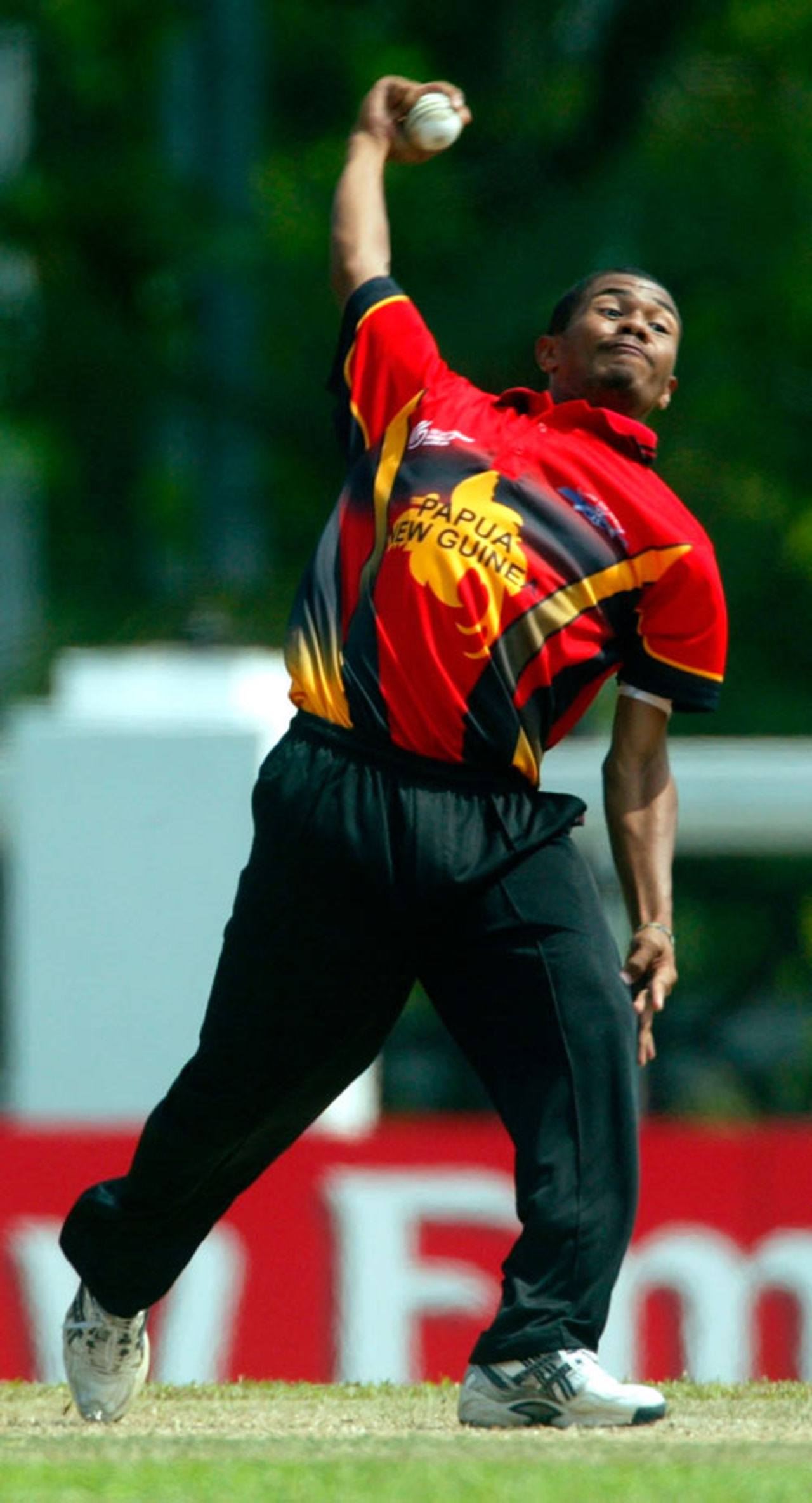 Colin Amini turns his arm over, Papua New Guinea Under-19s v West Indies Under-19s, Under-19 World Cup, Kuala Lumpur, February 20, 2008