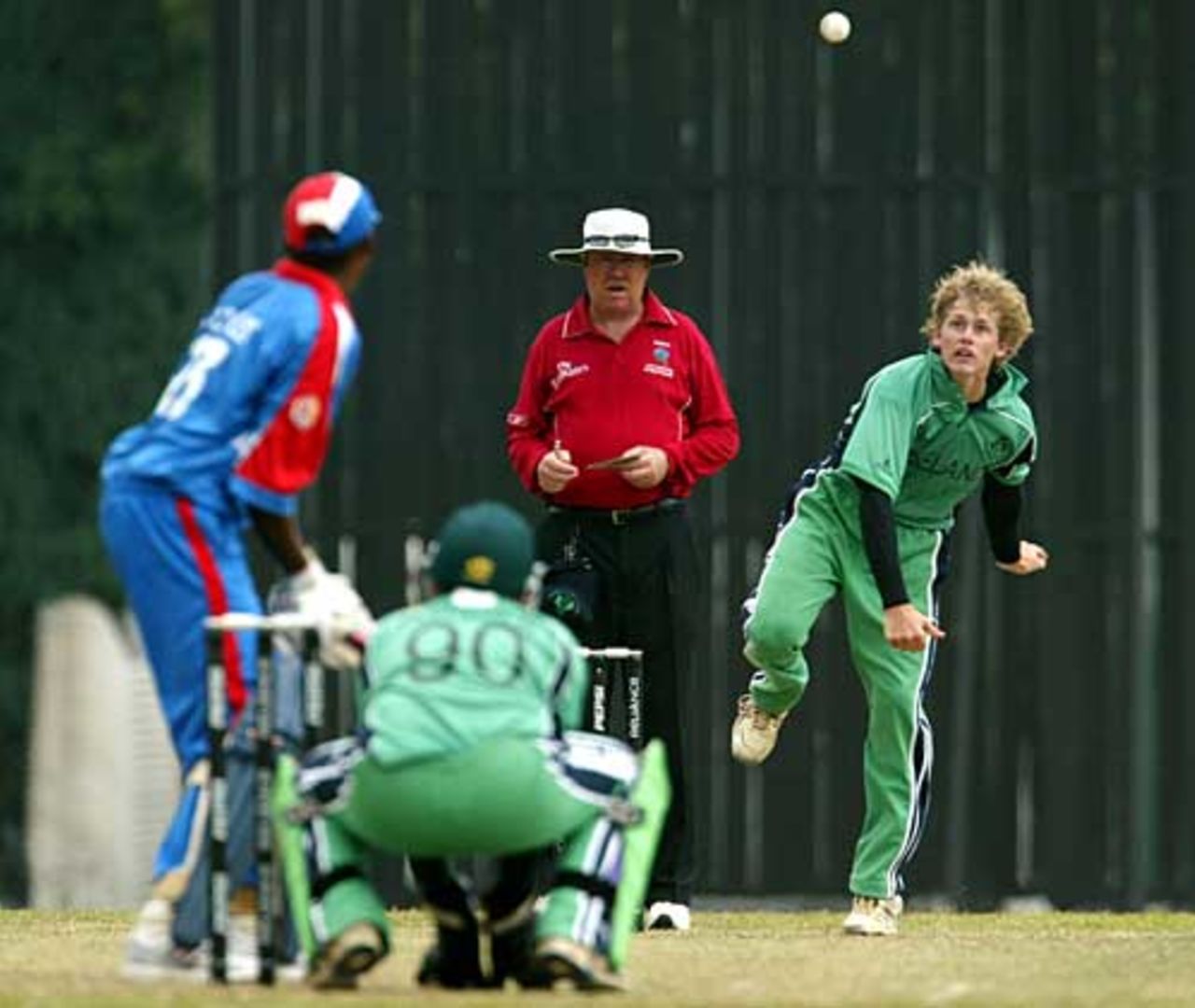 Ben Ackland produced a tight spell with his offspin, Bermuda U-19 v Ireland U-19, Under-19 World Cup, Malaysia, February 21, 2008