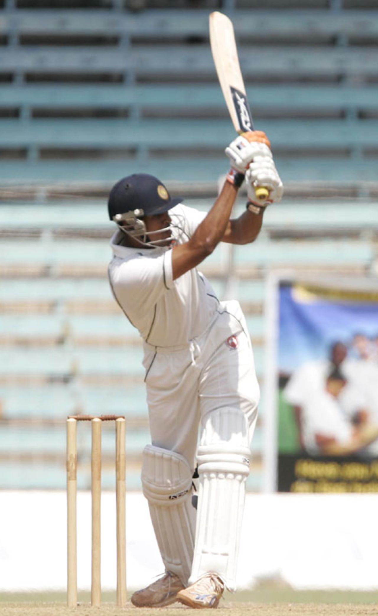 Yusuf Pathan dispatches one to the on side, North Zone v West Zone, Duleep Trophy final, 3rd day, Mumbai, February 21, 2008
