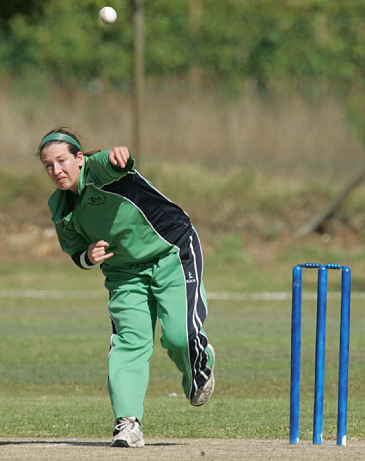 Isobel Joyce picked up 4 for 10, Ireland v Zimbabwe, ICC Women's World Cup Qualifier, Stellenbosch, February 21, 2008