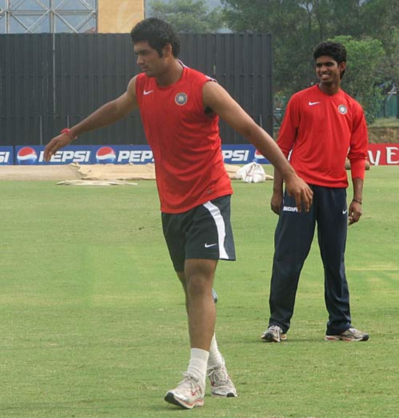 India Under-19 bowler Pradeep Sangwan during training, Under-19 World Cup, Kuala Lumpur, February 23, 2008 
