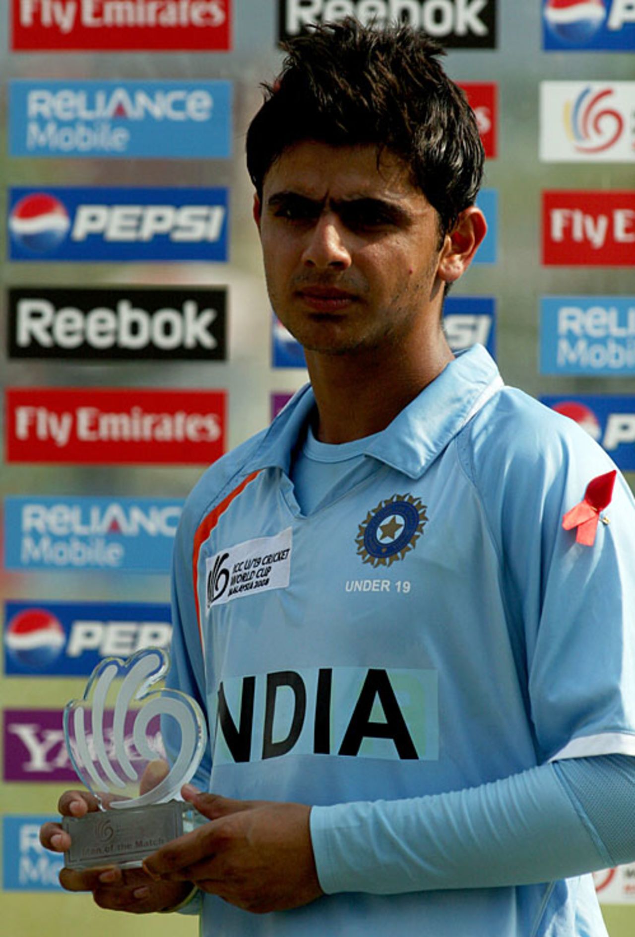 Turuwar Kohli was the Man of the Match for his unbeaten 63, England U-19 v India U-19, Under-19 World Cup, Kuala Lumpur, February 24, 2008