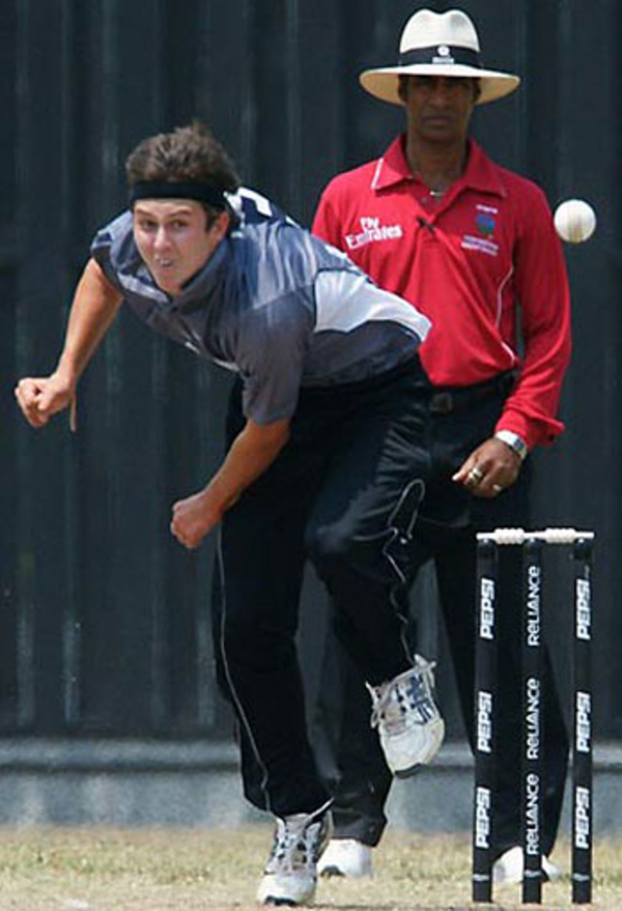 Trent Boult in action during New Zealand's win over Sri Lanka, New Zealand Under-19s v Sri Lanka U-19s, Under-19 World Cup quarter-finals, Kuala Lumpur, February 25, 2008
