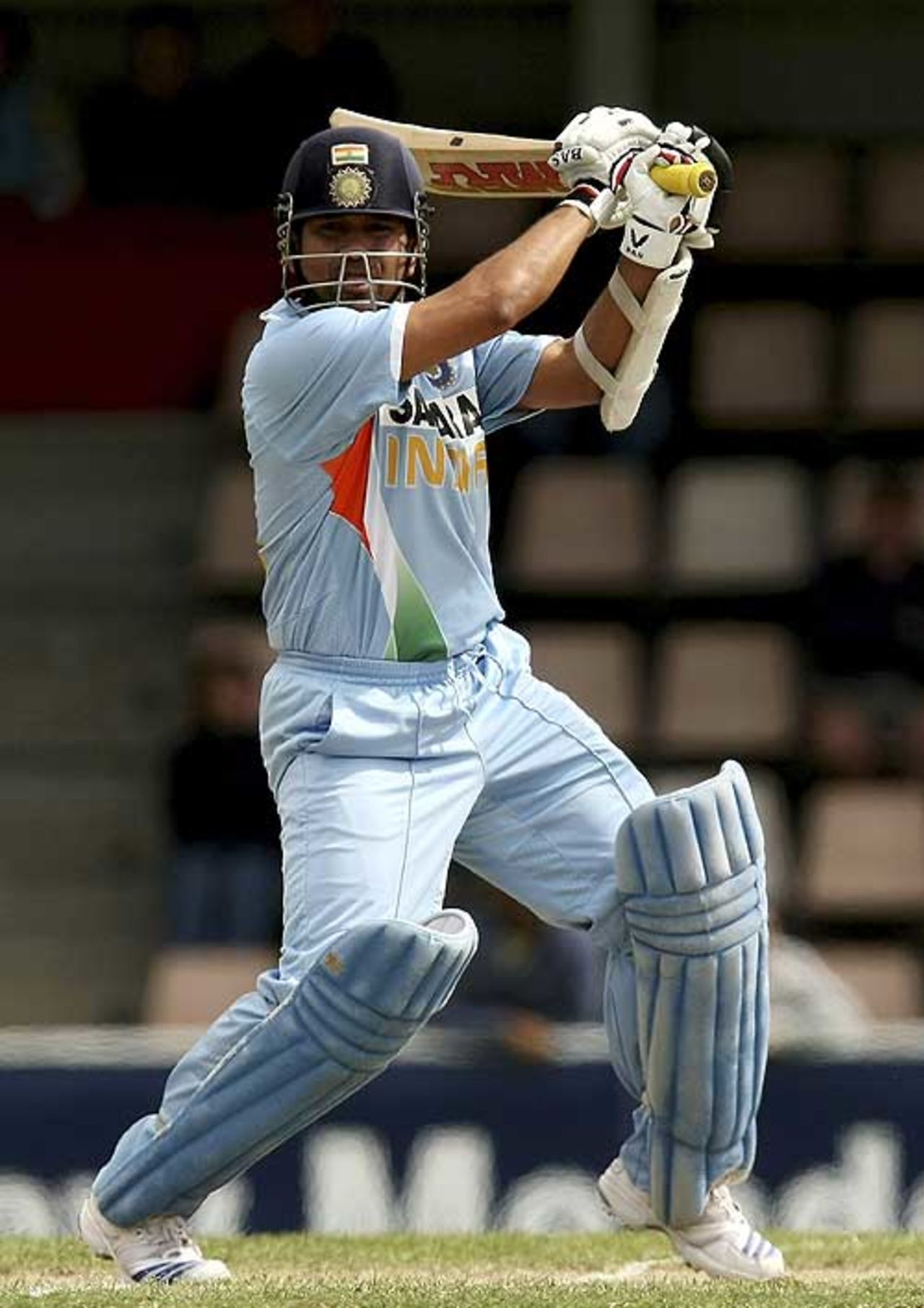 Sachin Tendulkar got himself into form with a dazzling fifty, India v Sri Lanka, 11th ODI, CB Series, Hobart, February 26, 2008
