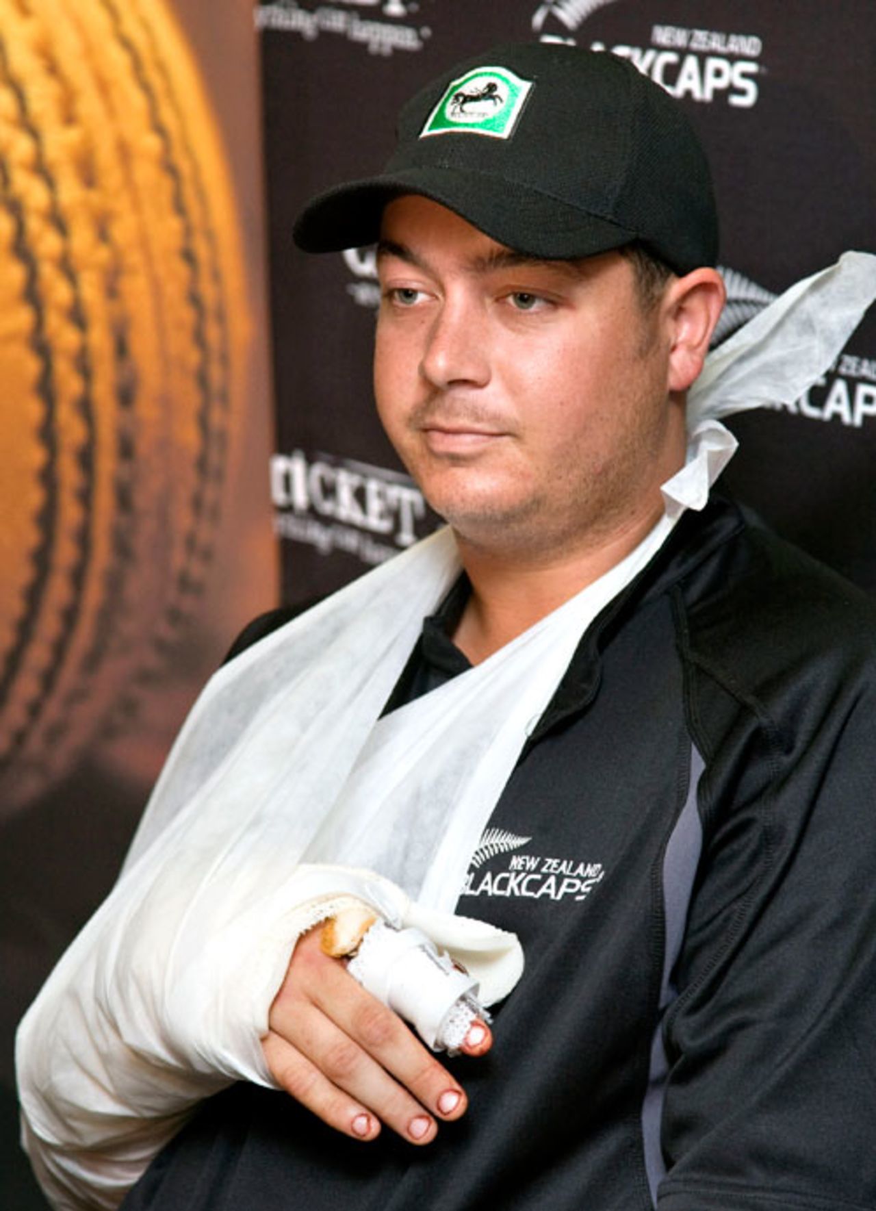 A chastened Jesse Ryder faces the media, Christchurch, February 26, 2008