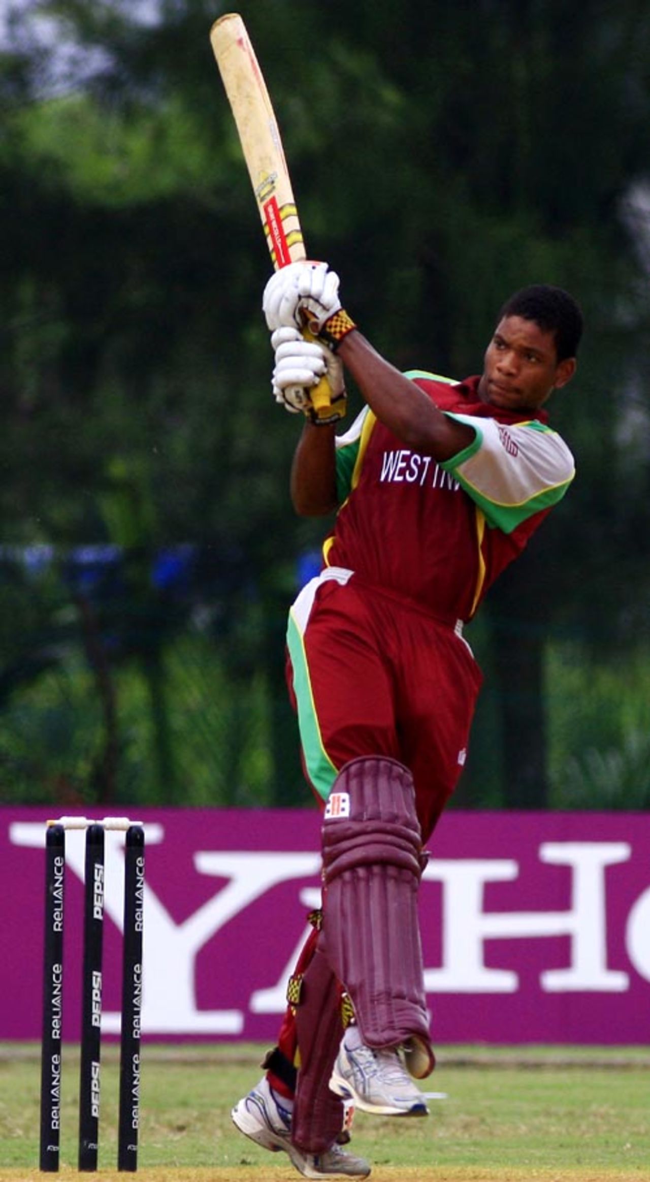 Kieran Powell eases one through the on side, Nepal v West Indies, plate final, Under-19 World Cup, Kuala Lumpur, March 1, 2008 
