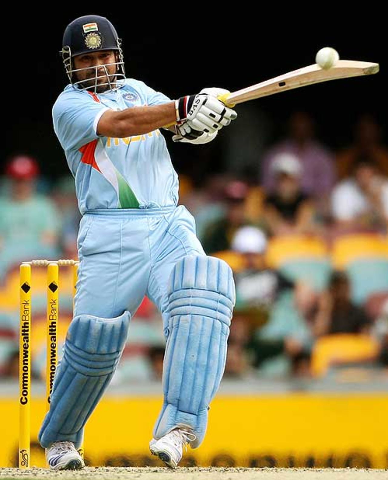 Sachin Tendulkar pulls, Australia v India, CB Series, 2nd final, Brisbane, March 4, 2008
