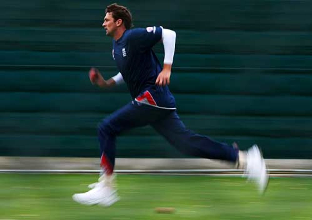 Steve Harmison is under pressure ahead of the Test series, Hamilton, March 4, 2008