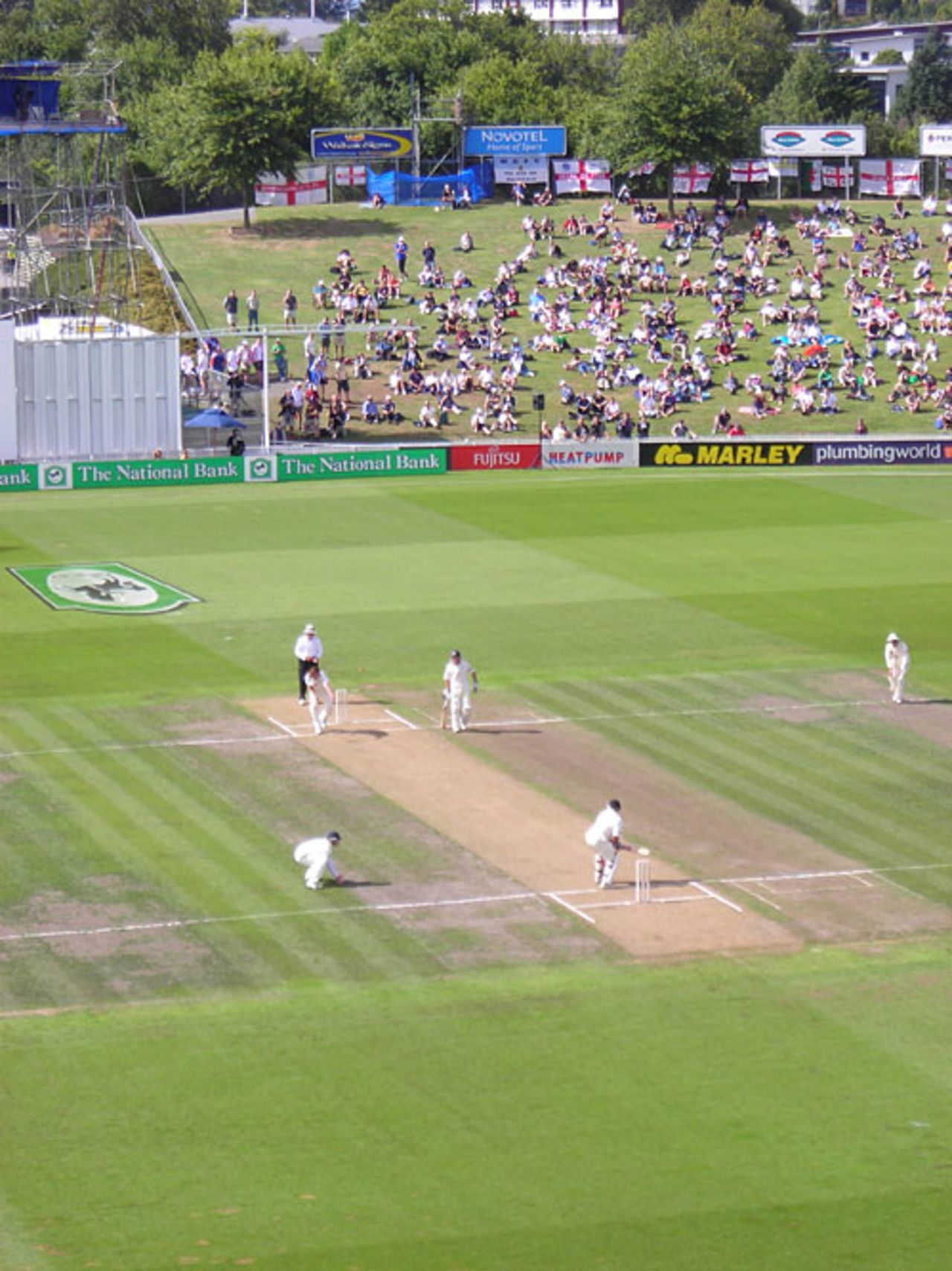 A view from on high as the series gets underway, New Zealand v England, 1st Test, Hamilton, March 5, 2008