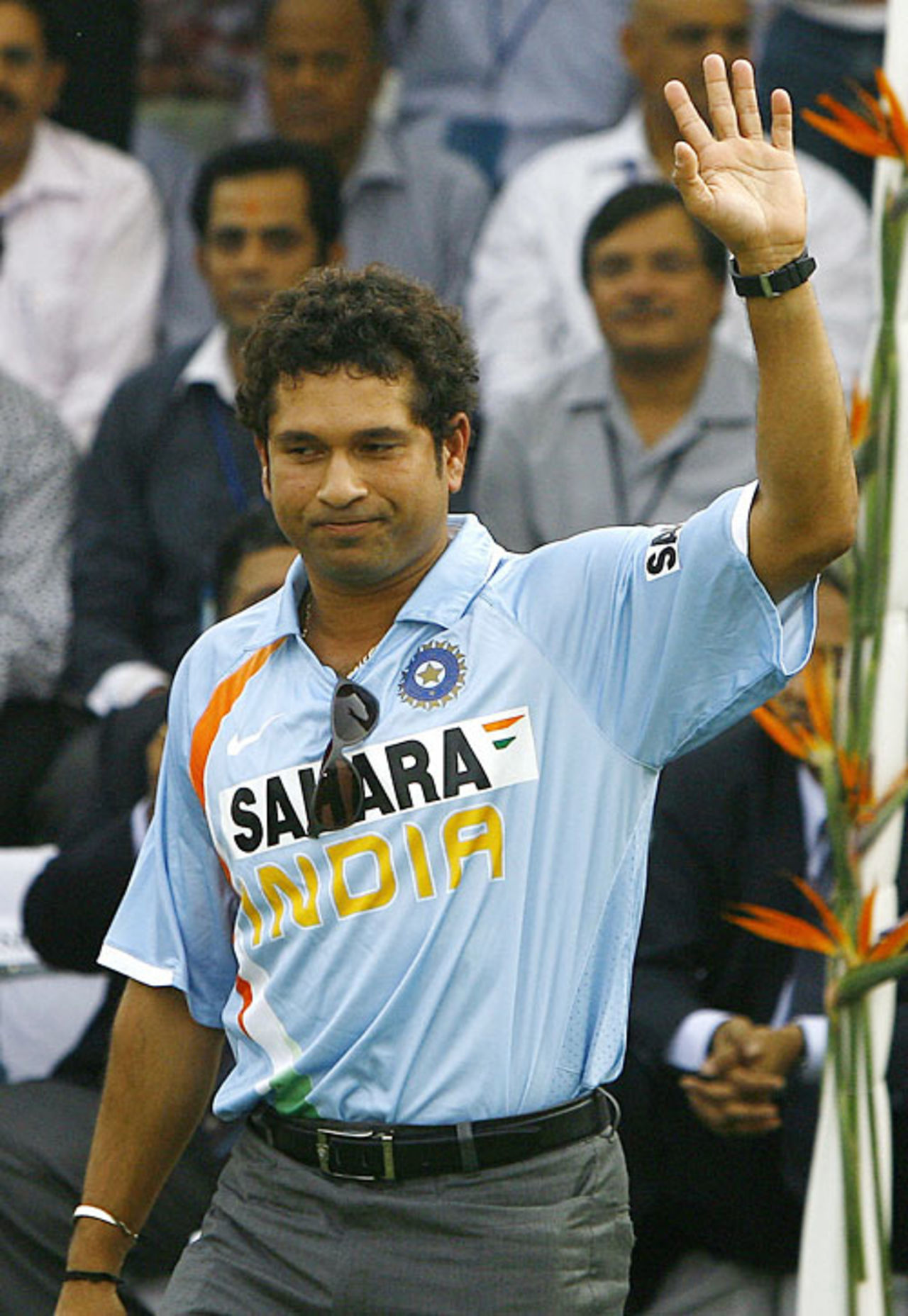 Sachin Tendulkar at a function to honour the Indian team, New Delhi, March 6, 2008