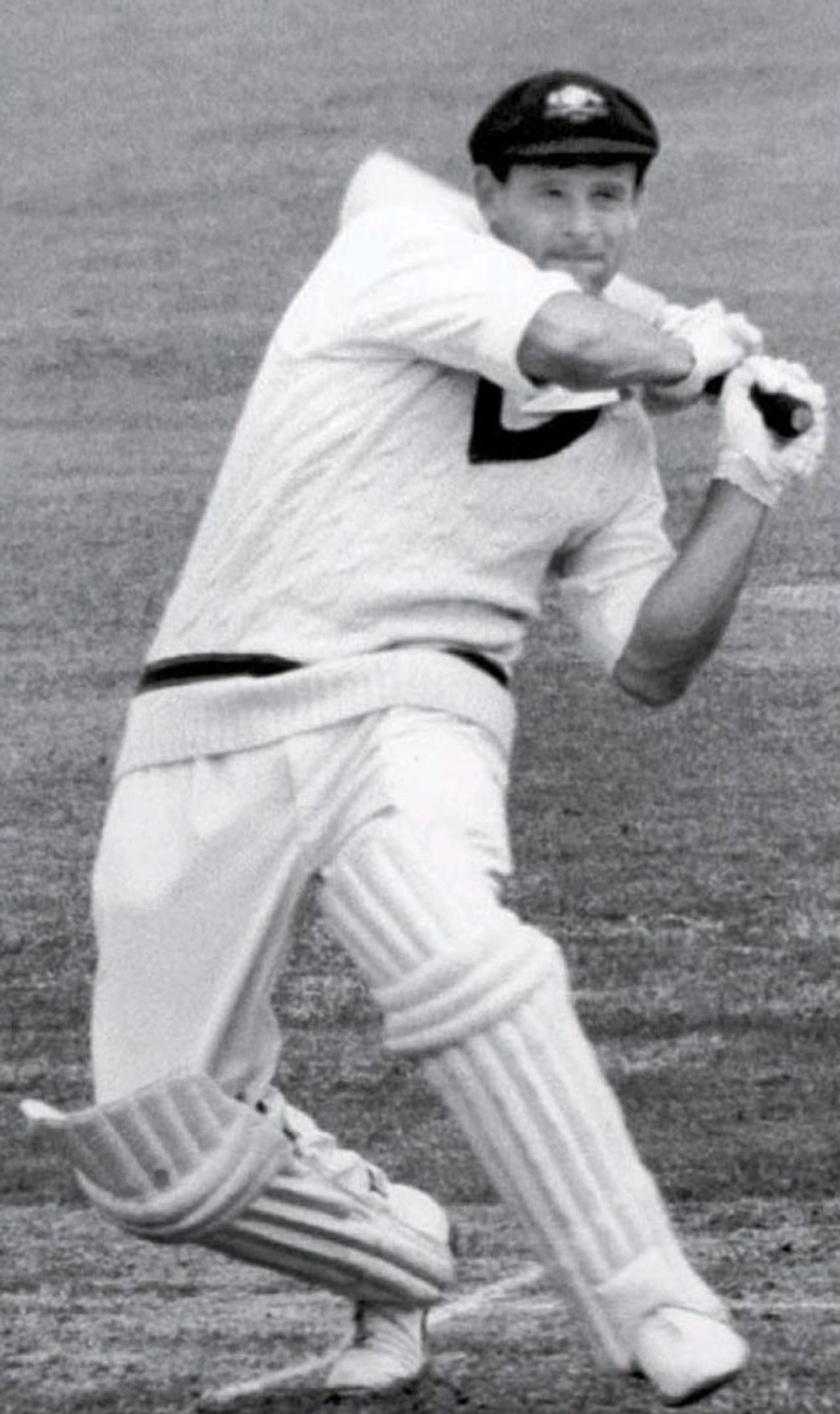 Norm O'Neill on the attack during the 1964 Ashes, July 11, 1964