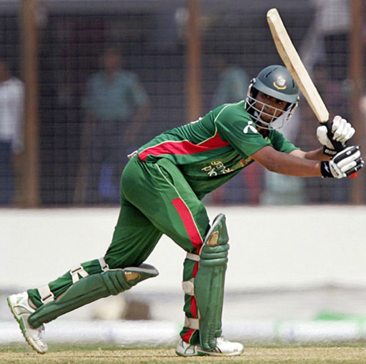 Tamim Iqbal flicks behind square leg, Bangladesh v South Africa, 1st ODI, Chittagong, March 9, 2008