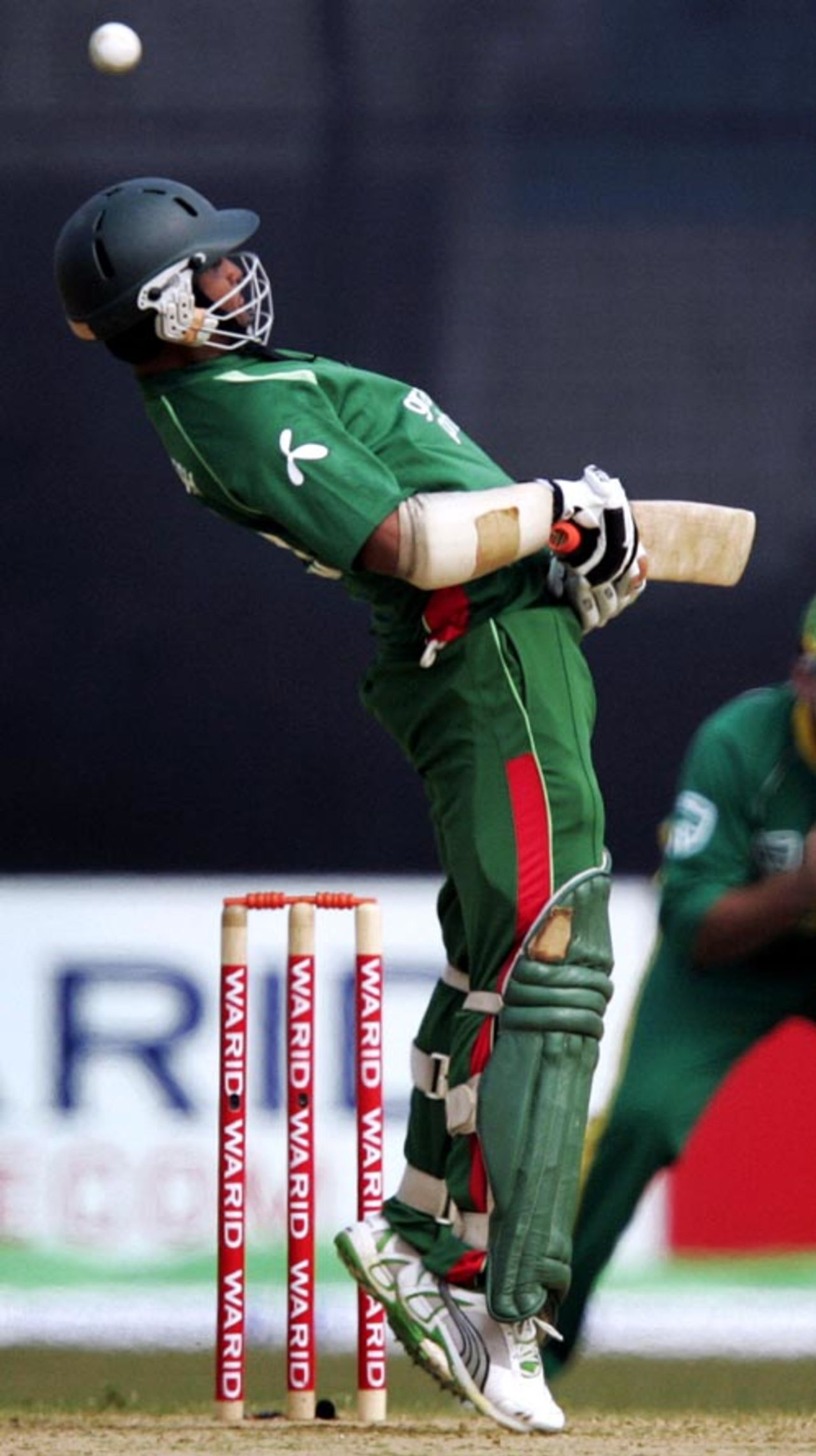 Tamim Iqbal bends backwards to avoid the bouncer, Bangladesh v South Africa, 1st ODI, Chittagong, March 9, 2008