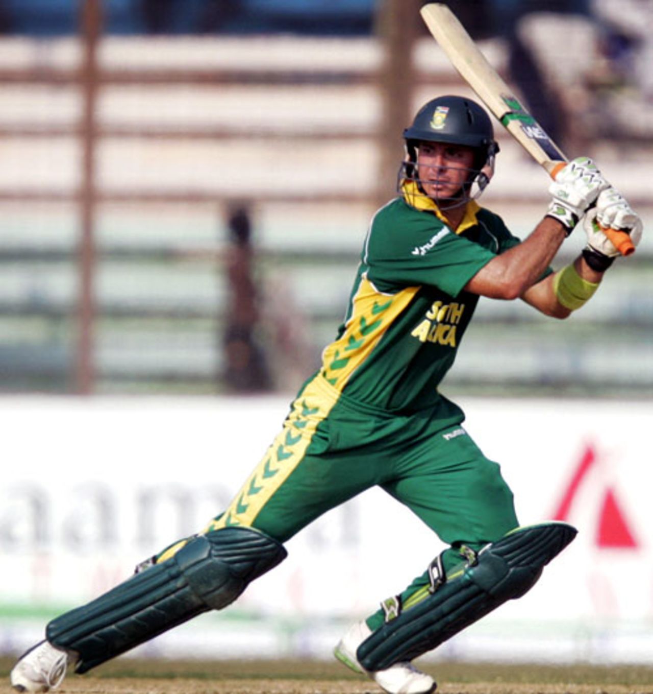 Herschelle Gibbs laces one through the off side, Bangladesh v South Africa, 1st ODI, Chittagong, March 9, 2008