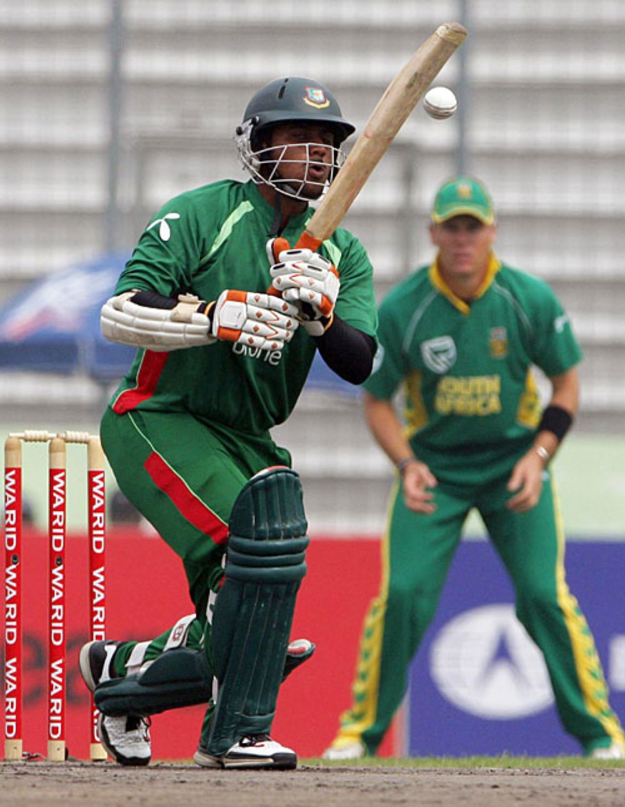 Shahriar Nafees top-scored for Bangladesh with 25, Bangladesh v South Africa, 3rd ODI, Mirpur, March 14, 2008 
