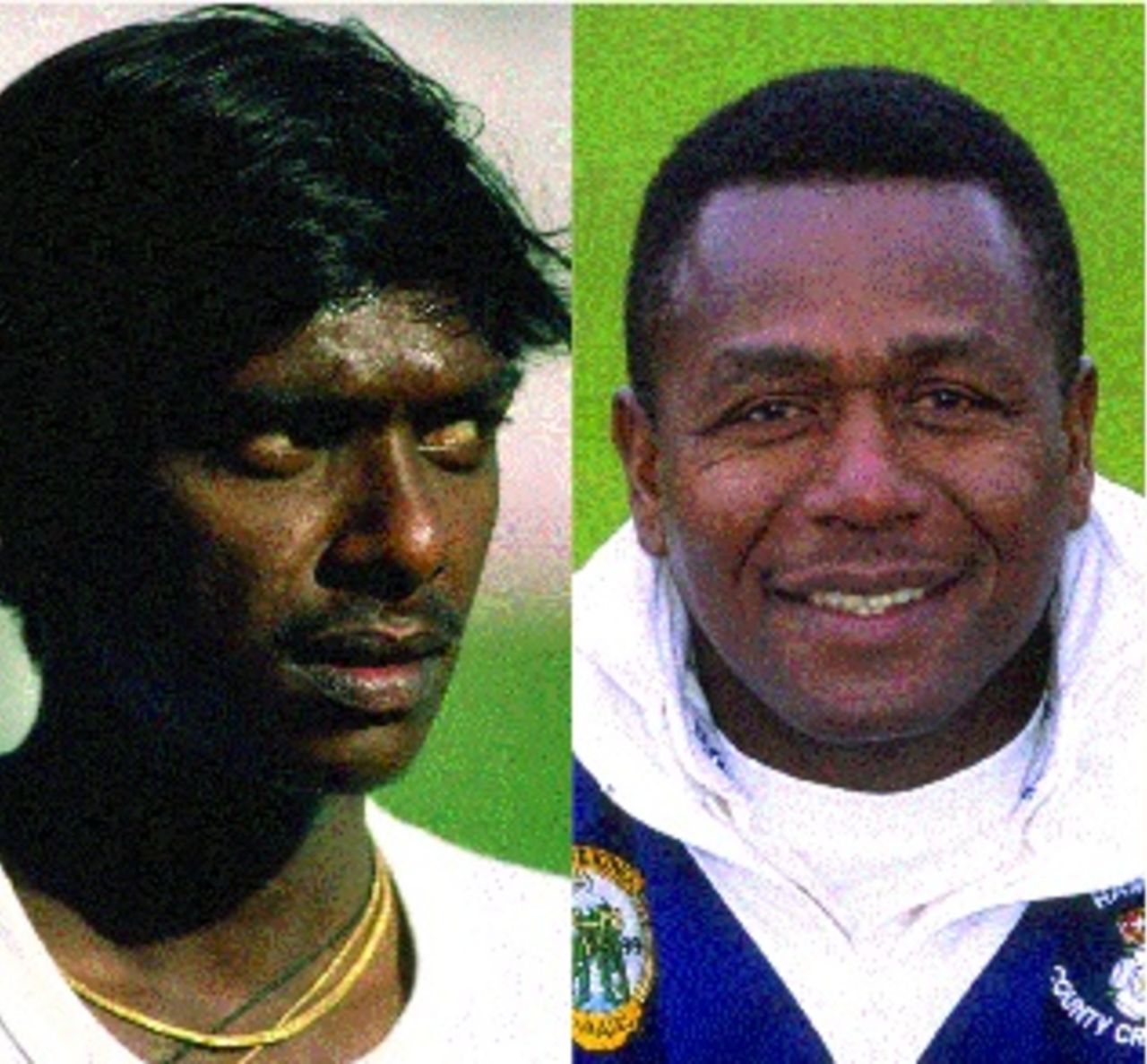 Composite image of Laxman Sivaramakrishnan and Desmond Haynes