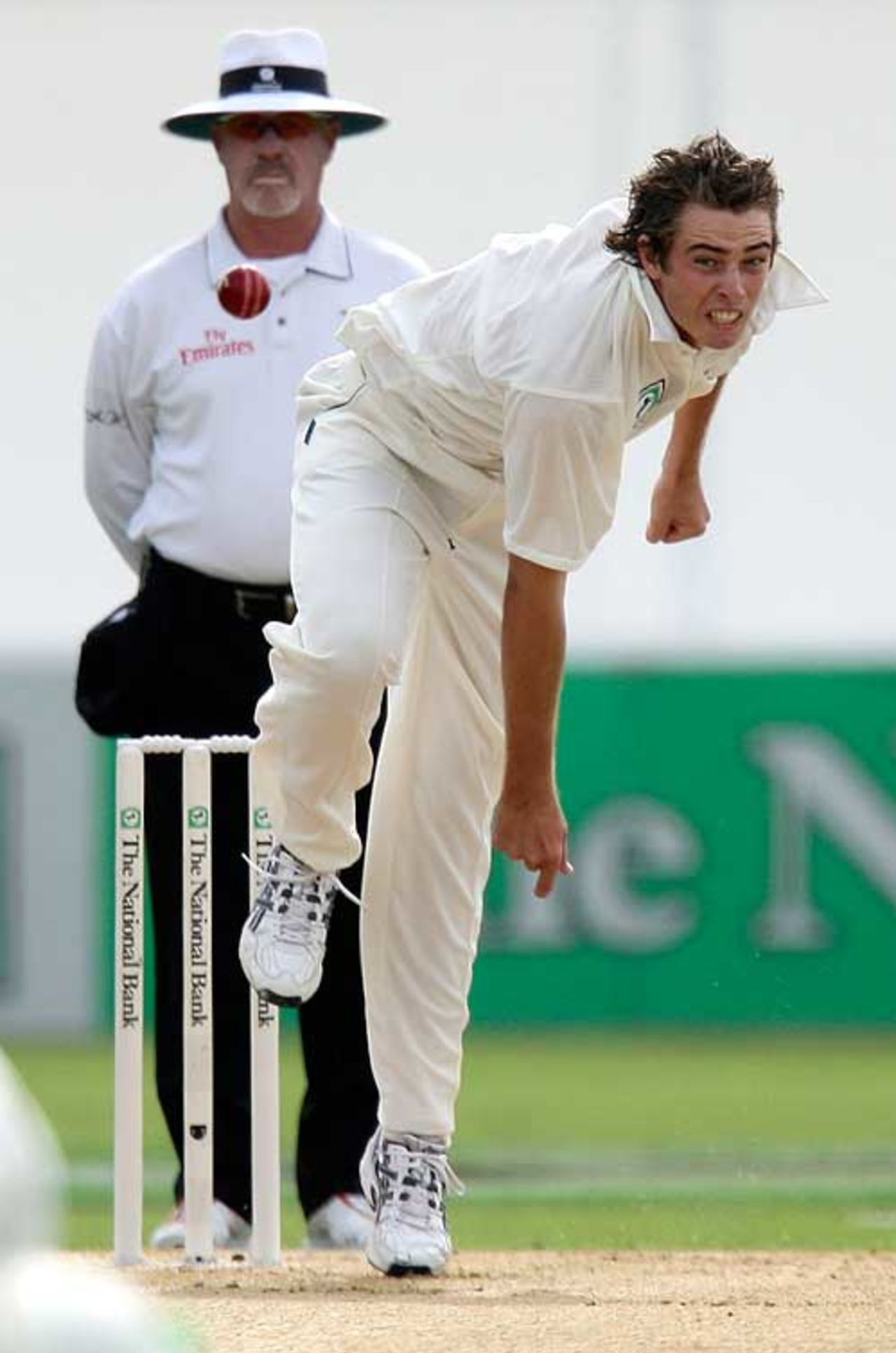 Tim Southee made a fine start to his Test career with two early wickets, New Zealand v England, 3rd Test, Napier, March 22, 2008