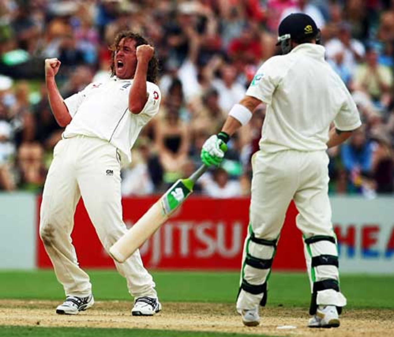 Ryan Sidebottom removes Brendon McCullum for his 50th Test wicket, New Zealand v England, 3rd Test, Napier, March 23, 2008