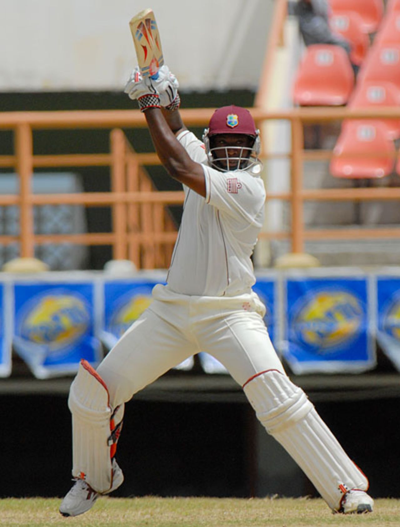 Ryan Hinds square drives, West Indies v Sri Lanka, 1st Test, Guyana, 3rd day, March 24, 2008