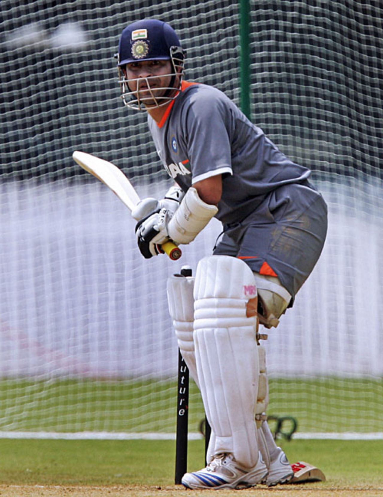 Sachin Tendulkar bats at the MA Chidambaram Stadium, Chennai, March 25, 2008