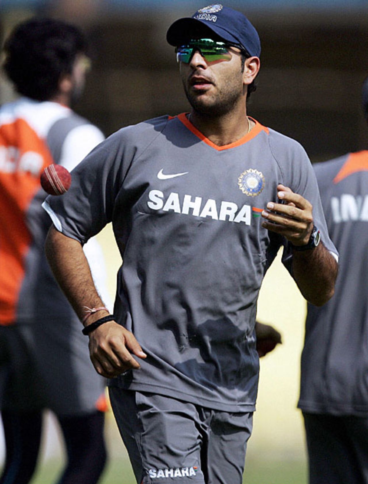 Yuvraj Singh during a training session, Chennai, March 25, 2008